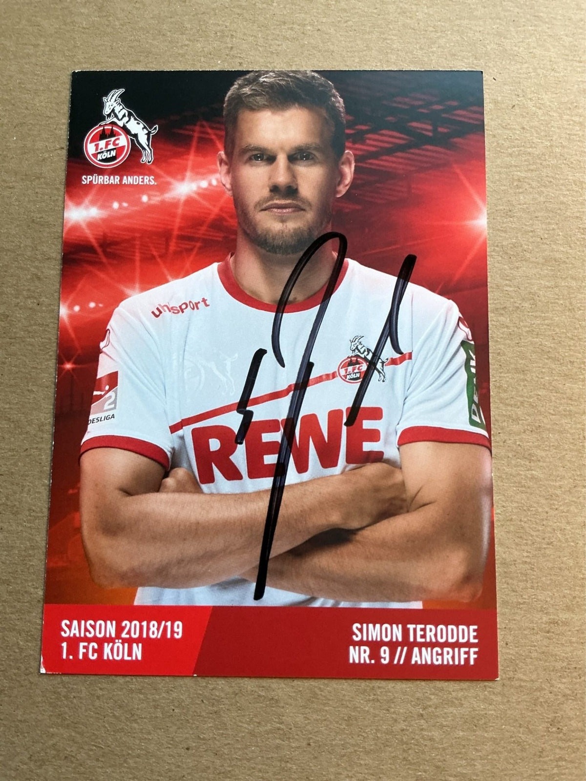 Simon Terodde, Germany 🇩🇪 1.FC Köln 2018/19 hand signed - Autographs-World