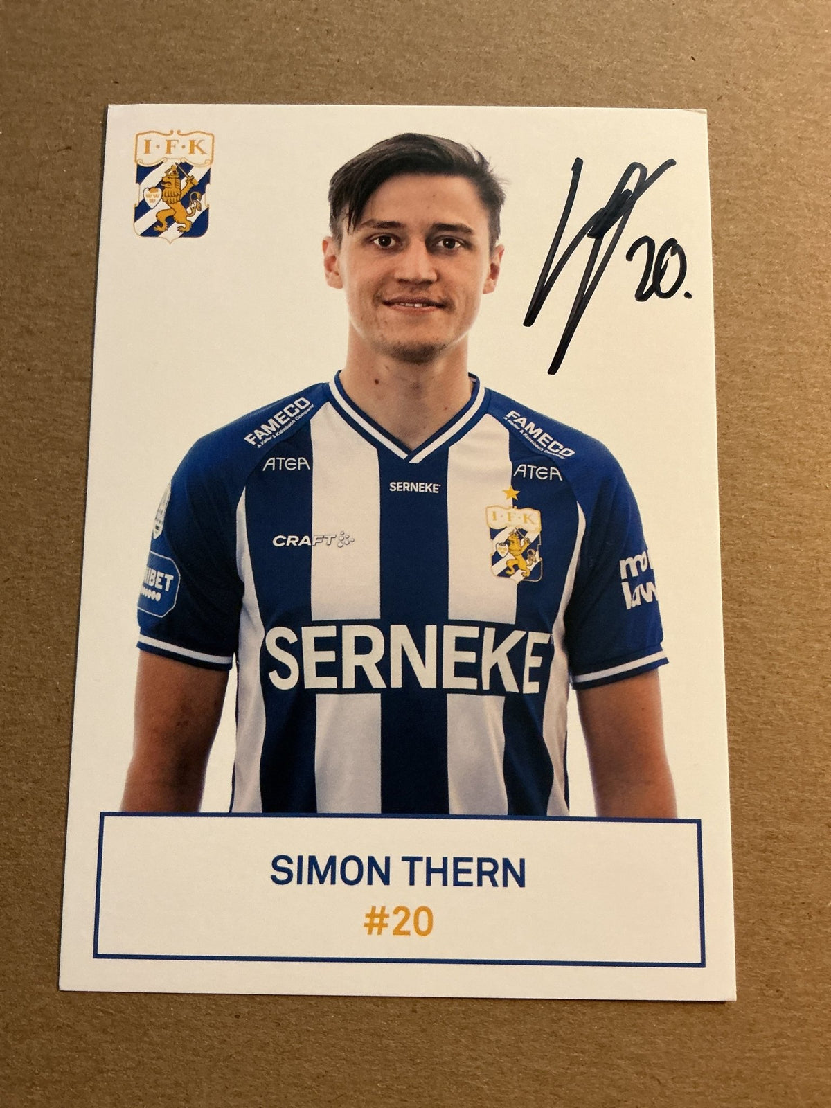 Simon Thern, Sweden 🇸🇪 IFK Göteborg 2021/22 hand signed - Autographs-World