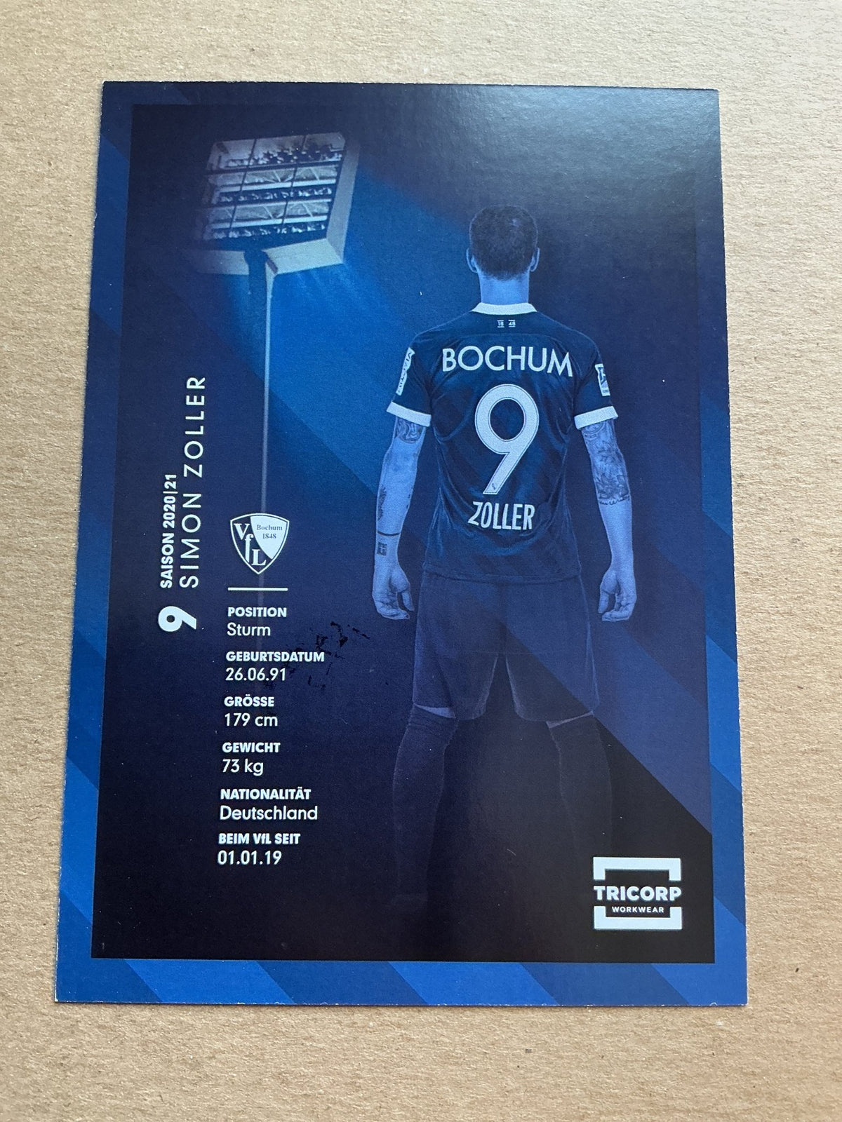 Simon Zoller, Germany 🇩🇪 VfL Bochum 2020/21 hand signed - Autographs-World