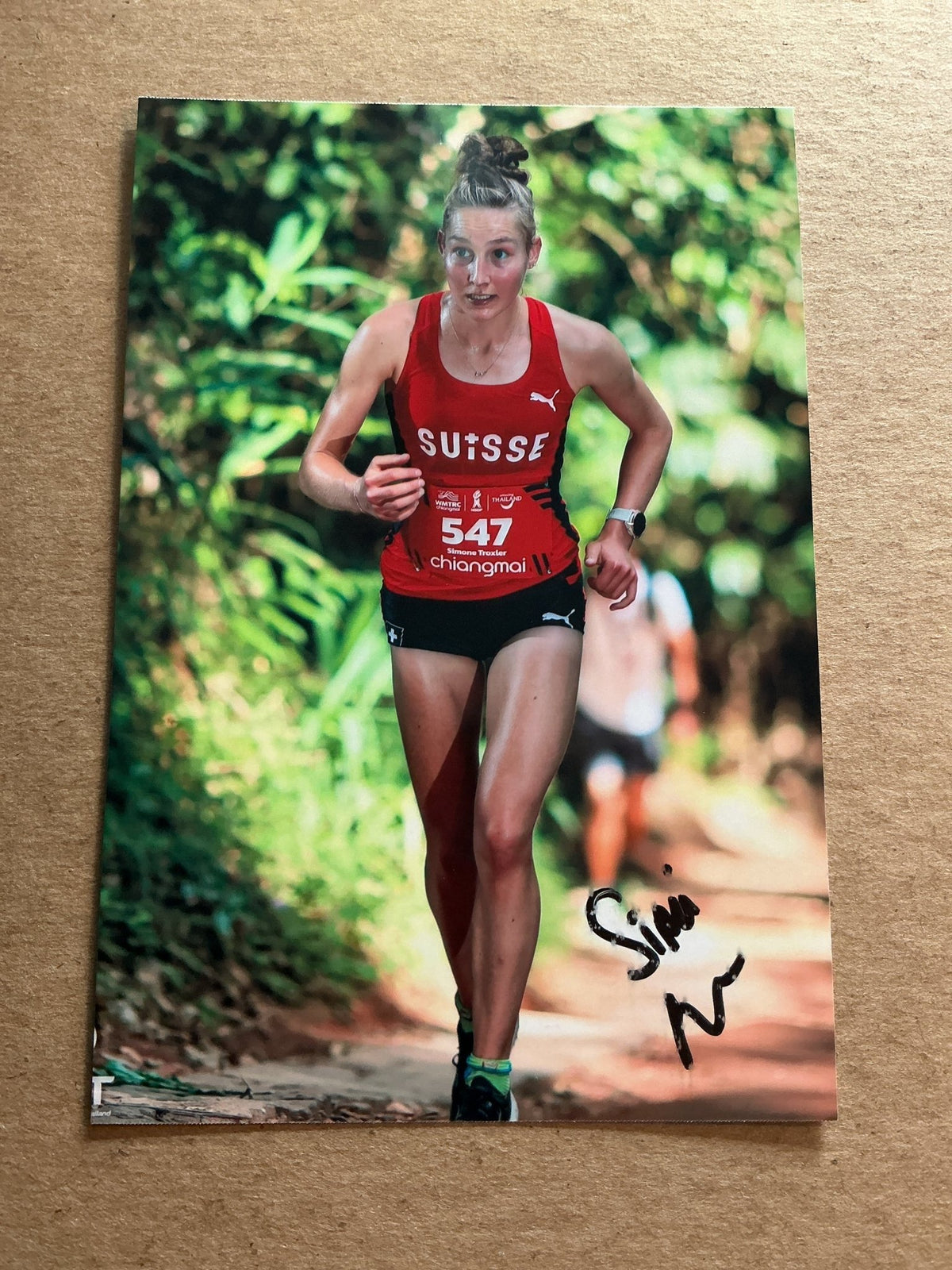 Simone Troxler, Switzerland 🇨🇭 Athletics Sports 2025 hand signed - Autographs-World