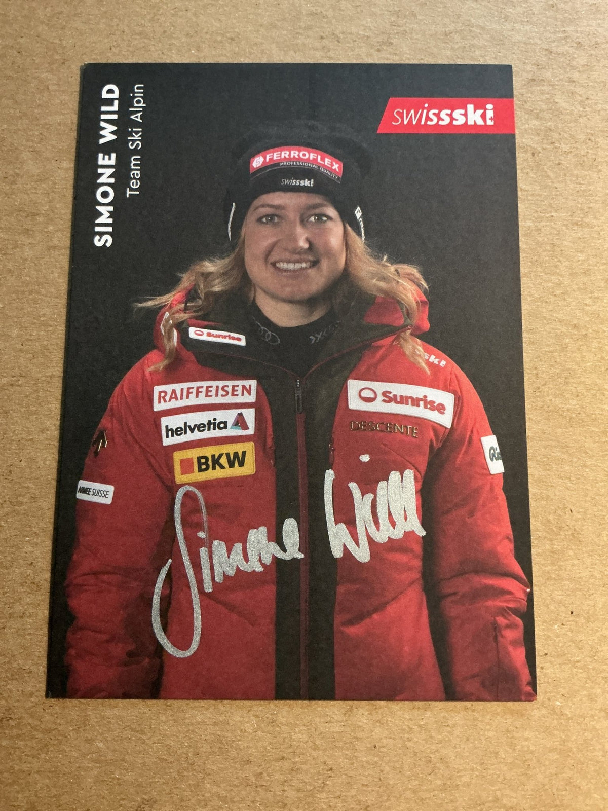 Simone Wild, Switzerland 🇨🇭Alpine Winter Sports 2024/25 hand signed - Autographs-World