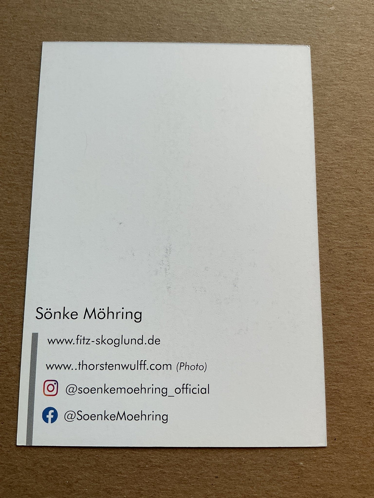 Sönke Möhring, Germany 🇩🇪 Actor 2024 hand signed - Autographs-World