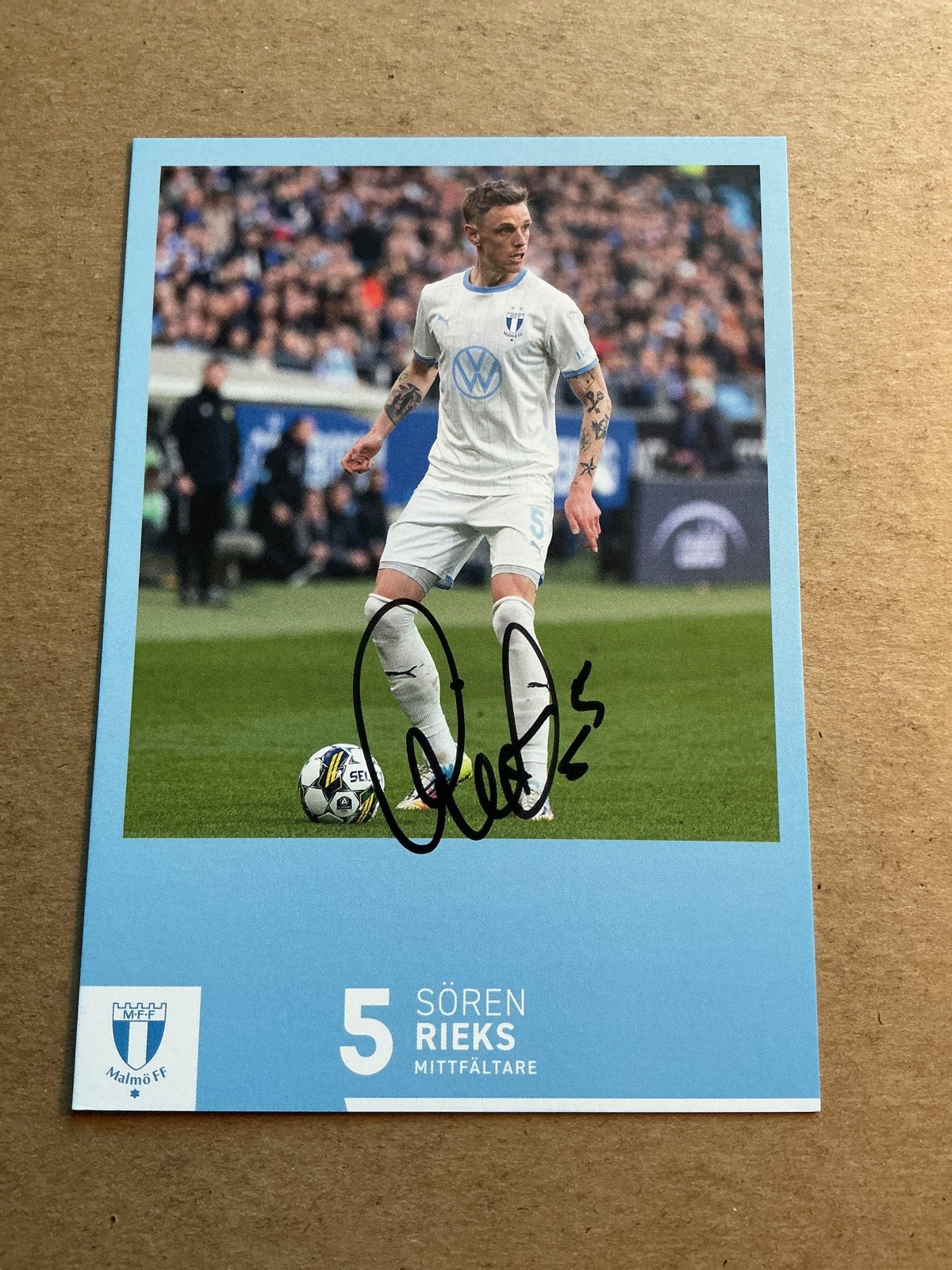 Søren Dieks, Denmark 🇩🇰 Malmö FF 2023/24 hand signed - Autographs-World