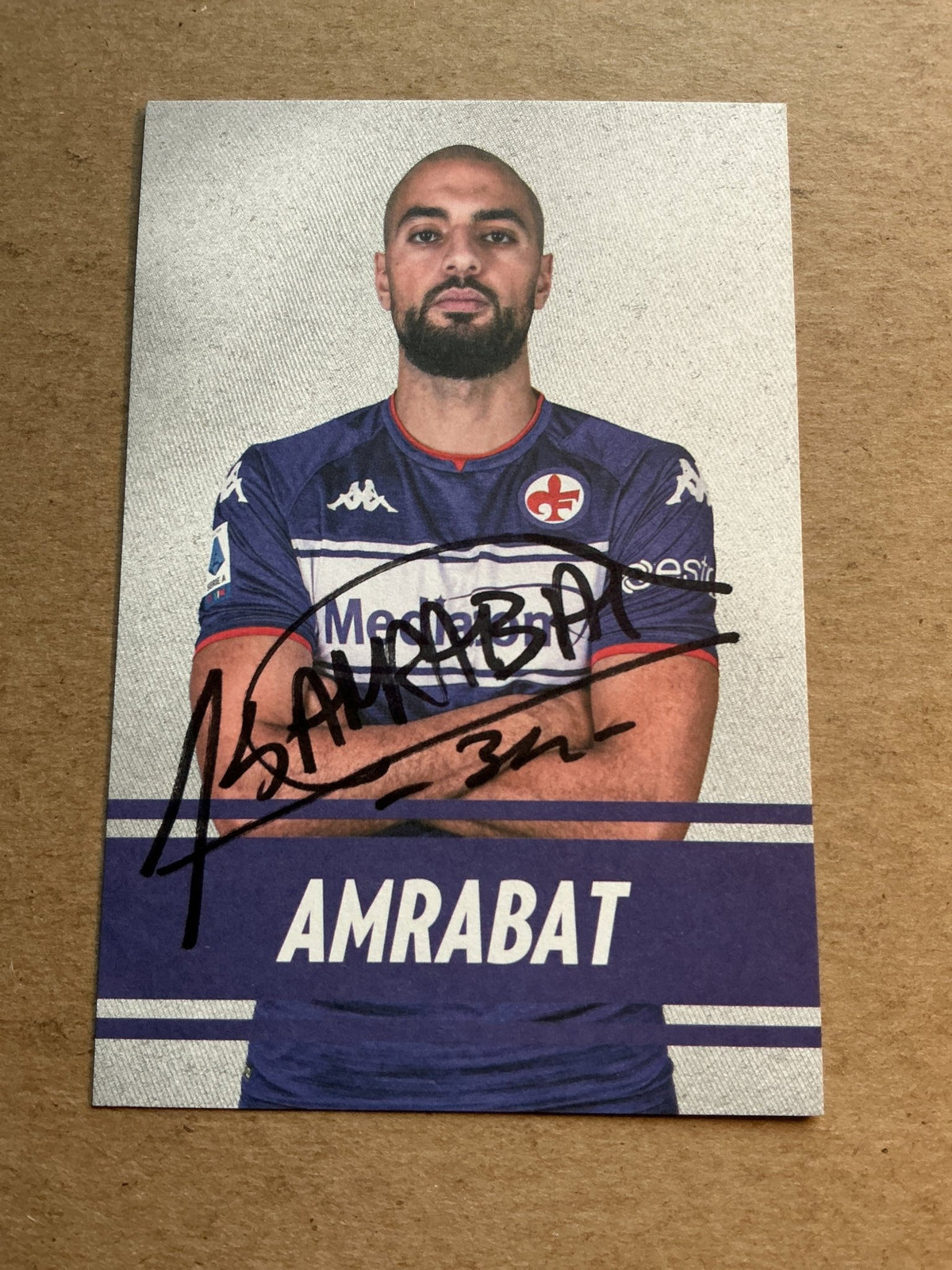Sofian Amrabat, Morocco 🇲🇦 ACF Fiorentina 2021/22 hand signed - Autographs-World