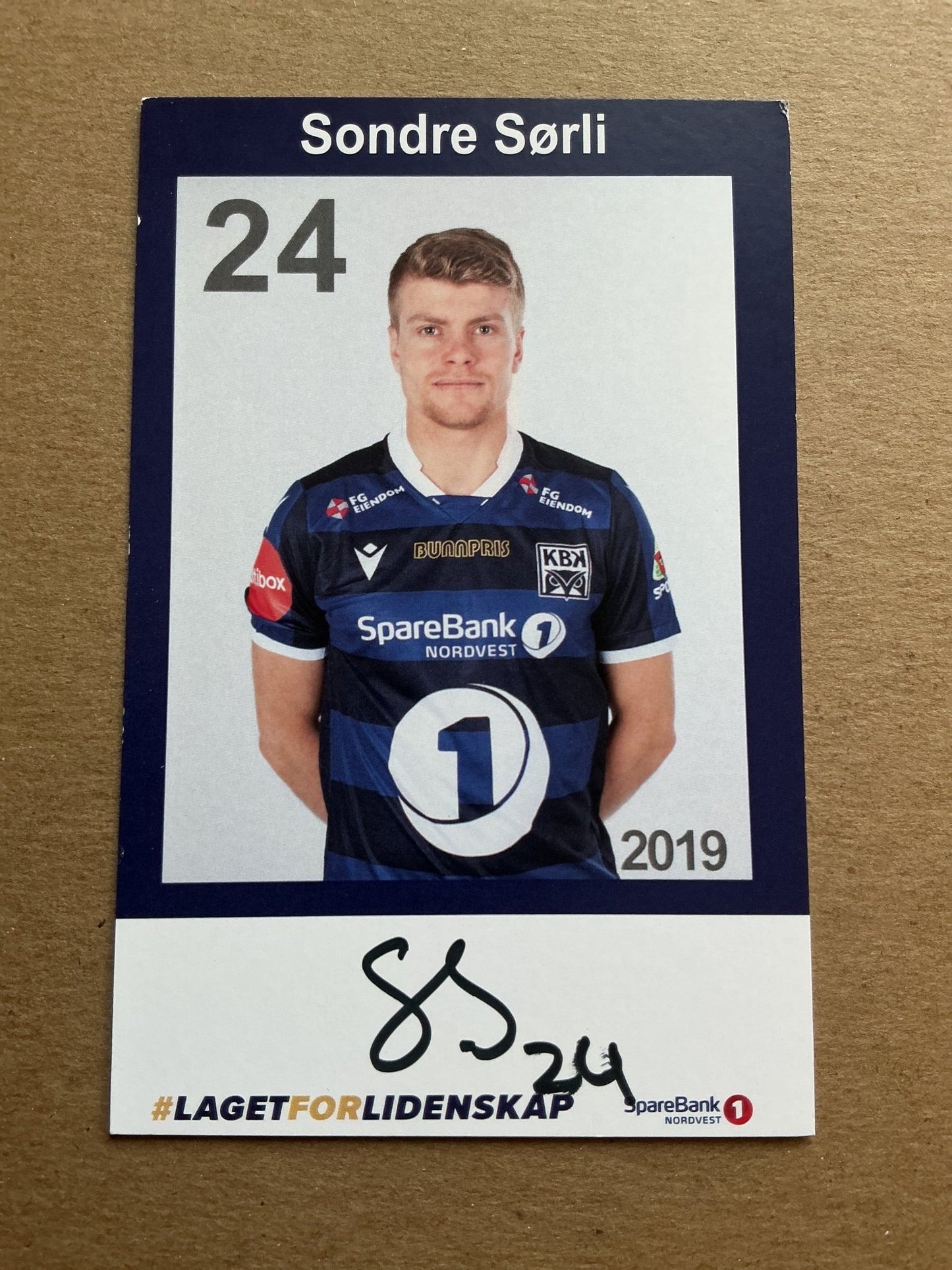 Sondre Sørli, Norway 🇳🇴 Kristiansund BK 2019/20 hand signed - Autographs-World