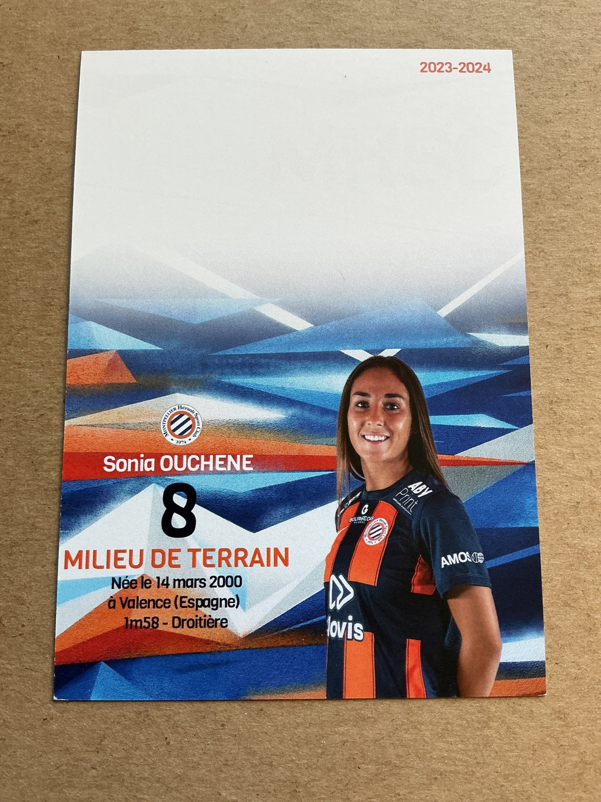 Sonia Ouchene, Spain 🇪🇸 Montpellier HSC 2023/24 hand signed - Autographs-World
