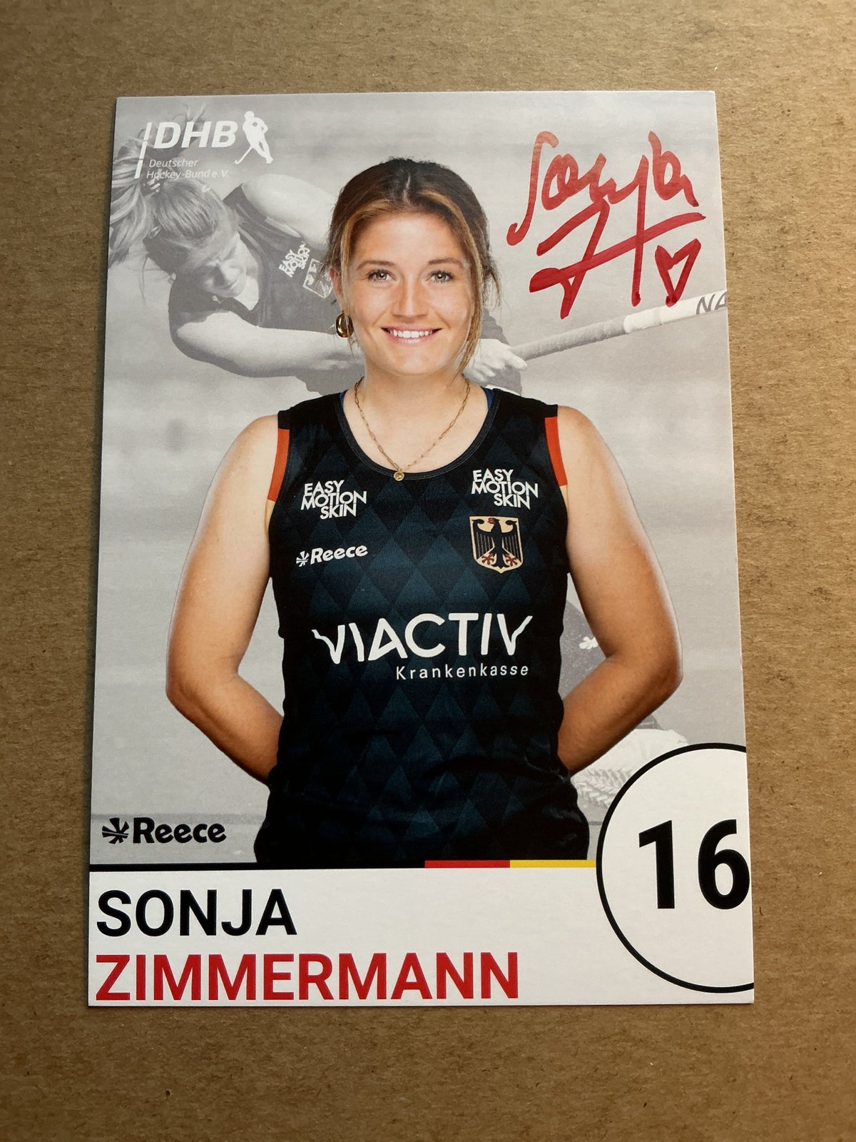 Sonja Zimmermann, Germany 🇩🇪 Field Hockey Summer Olympics 2024 hand signed - Autographs-World