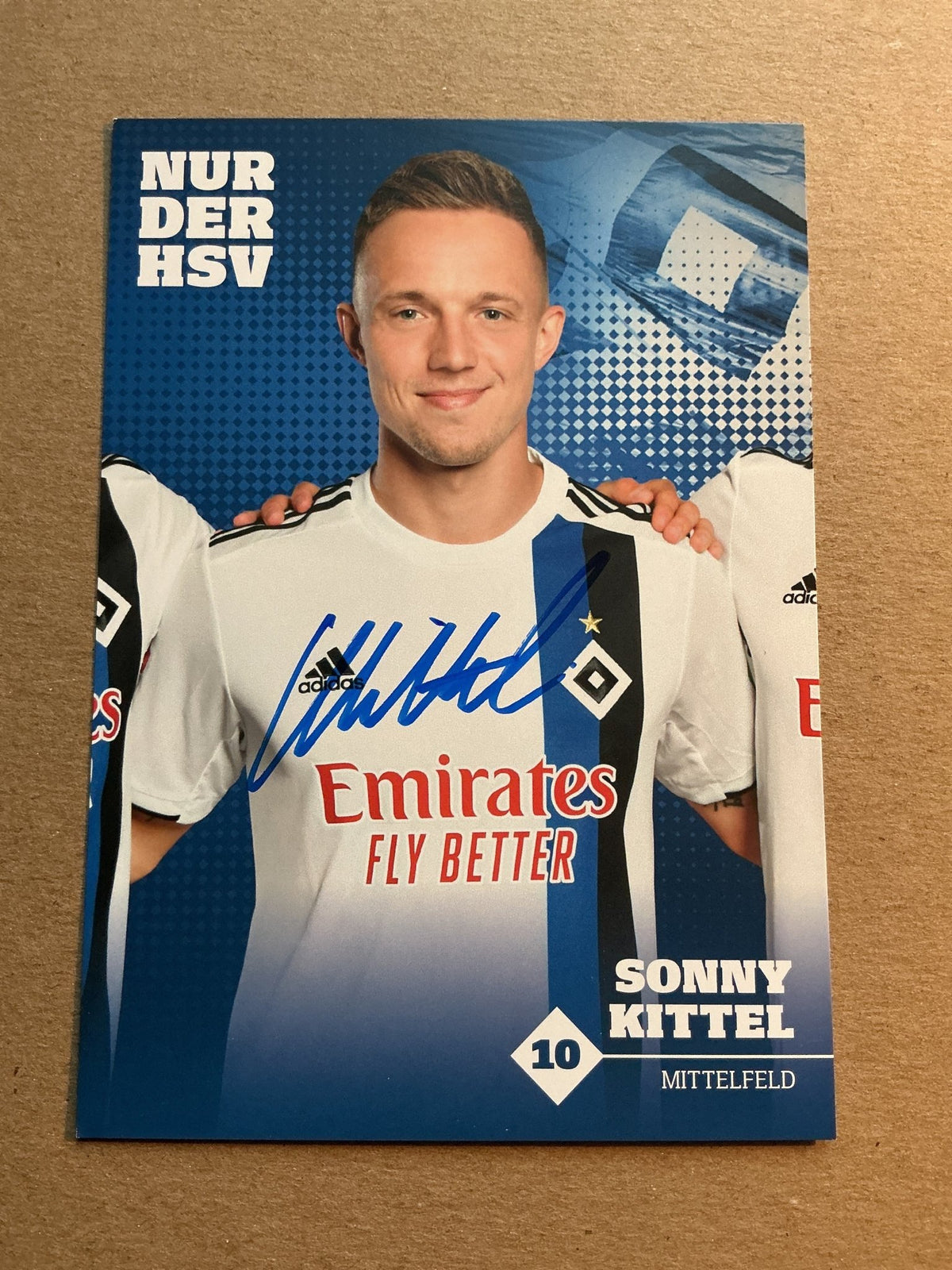Sonny Kittel, Germany 🇩🇪 Hamburger SV 2019/20 hand signed - Autographs-World
