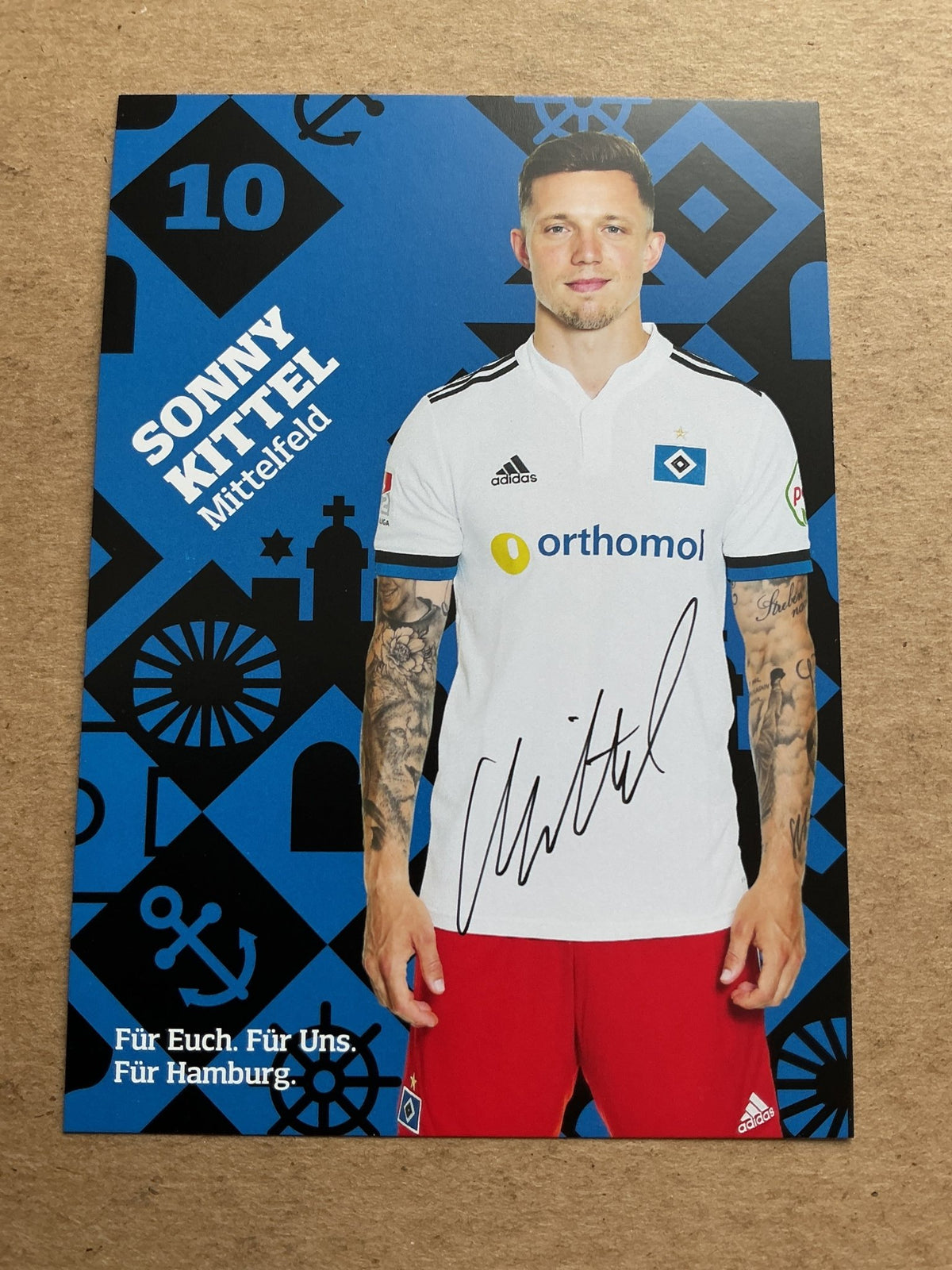 Sonny Kittel, Germany 🇩🇪 Hamburger SV 2021/22 hand signed - Autographs-World