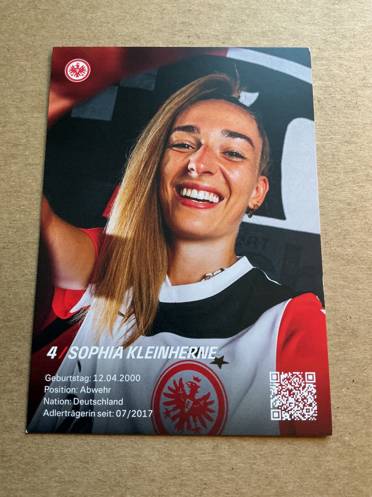 Sophia Kleinherne, Germany 🇩🇪 Eintracht Frankfurt 2024/25 hand signed - Autographs-World