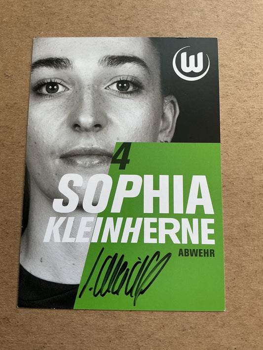 Sophia Kleinherne, Germany 🇩🇪 VfL Wolfsburg 2025/26 hand signed - Autographs-World