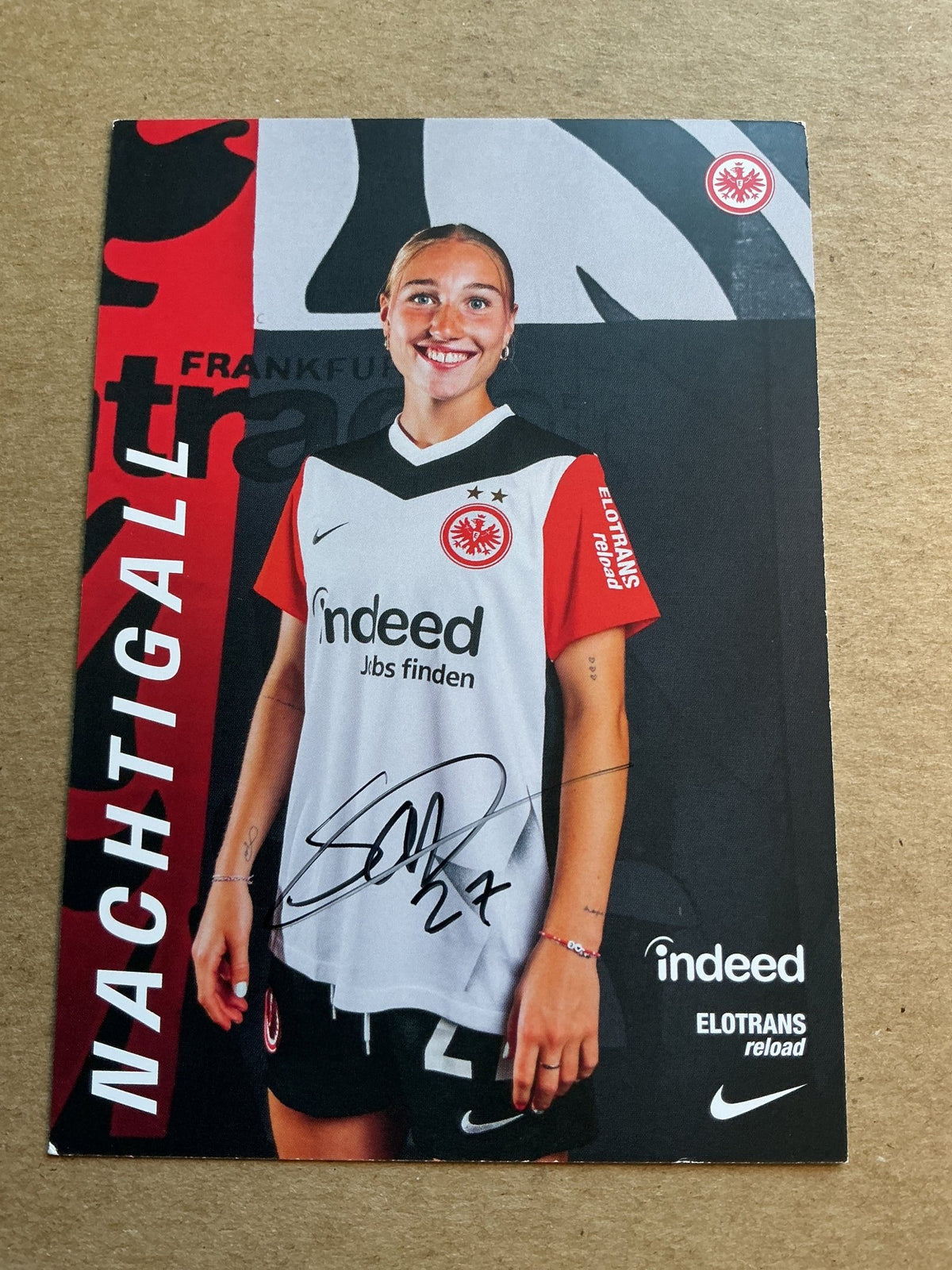 Sophie Nachtigall, Germany 🇩🇪 Eintracht Frankfurt 2024/25 hand signed - Autographs-World
