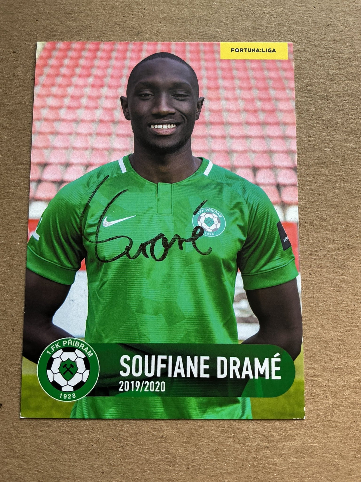 Soufiane Dramé, France 🇫🇷 1.FK Pribram 2019/20 hand signed - Autographs-World