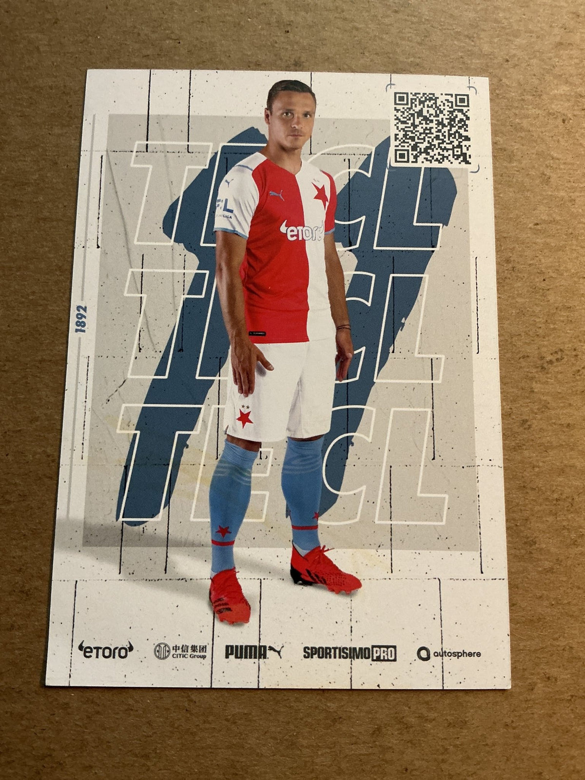 Stanislav Tecl, Czech Republic 🇨🇿 SK Slavia Prague 2021/22 hand signed - Autographs-World