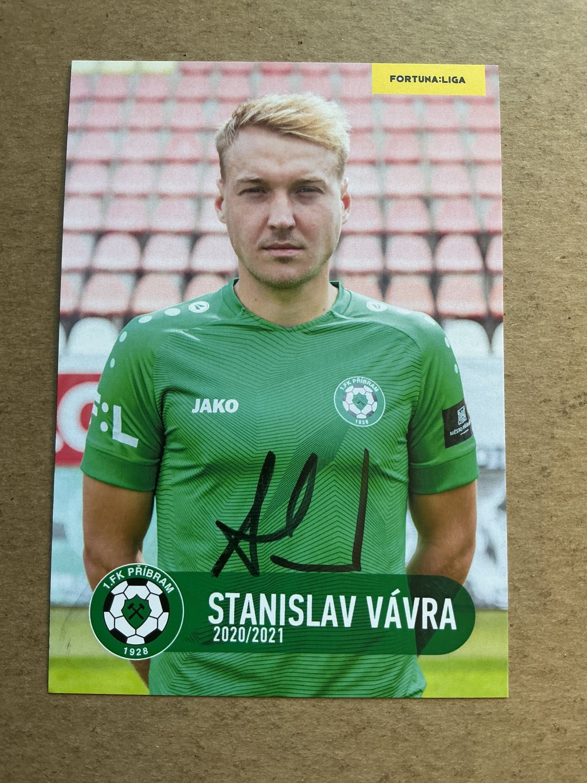 Stanislav Vávra, Czech Republic 🇨🇿 1.FK Příbram 2020/21 hand signed - Autographs-World