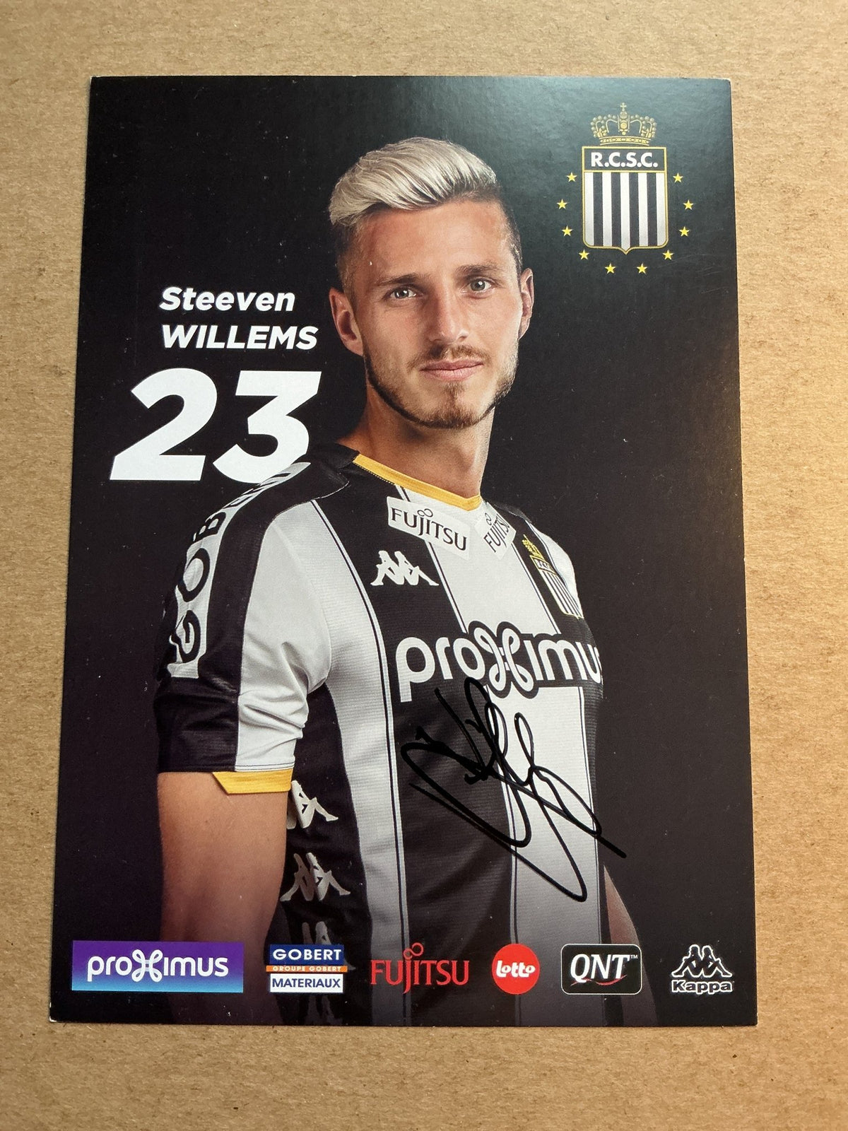Steeven Willems, France 🇫🇷 Royal Charleroi SC 2019/20 hand signed - Autographs-World