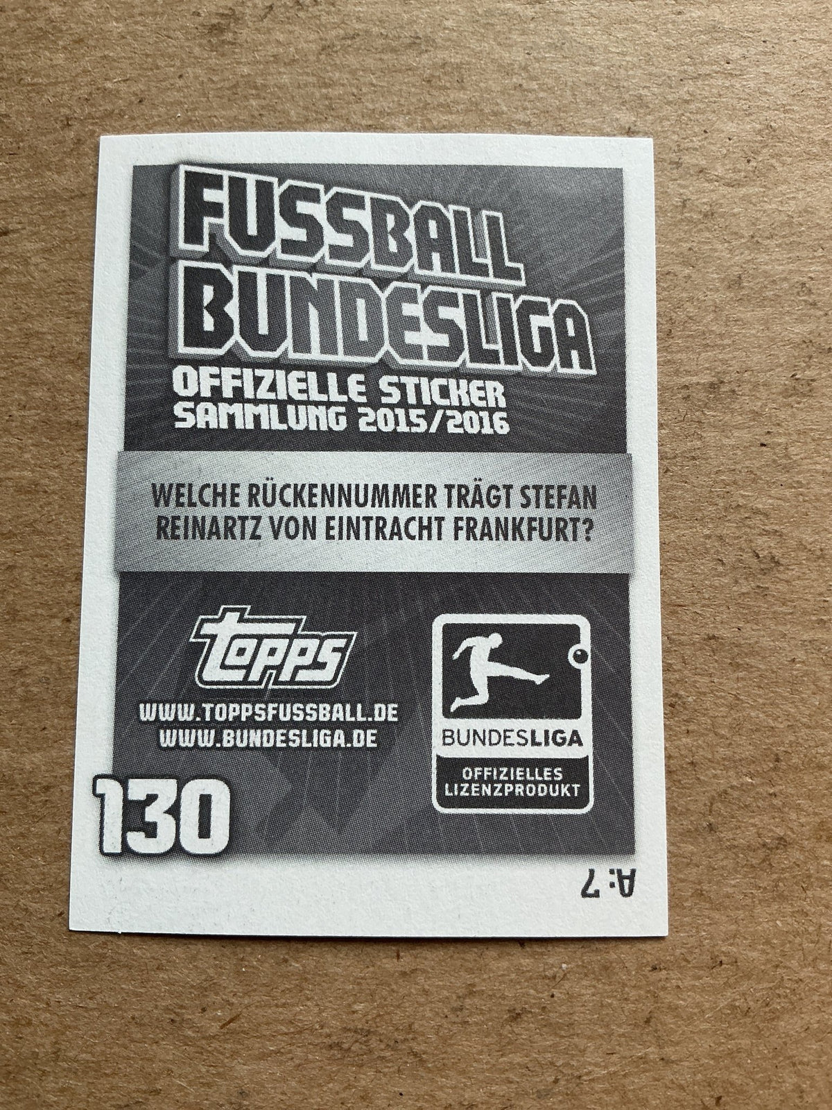 Stefan Aigner, Germany 🇩🇪 Eintracht Frankfurt 2015/16 Topps hand signed - Autographs-World