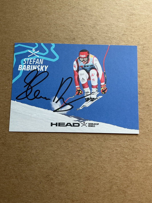 Stefan Babinsky, Austria 🇦🇹 Alpine Winter Sports 2024/25 hand signed - Autographs-World