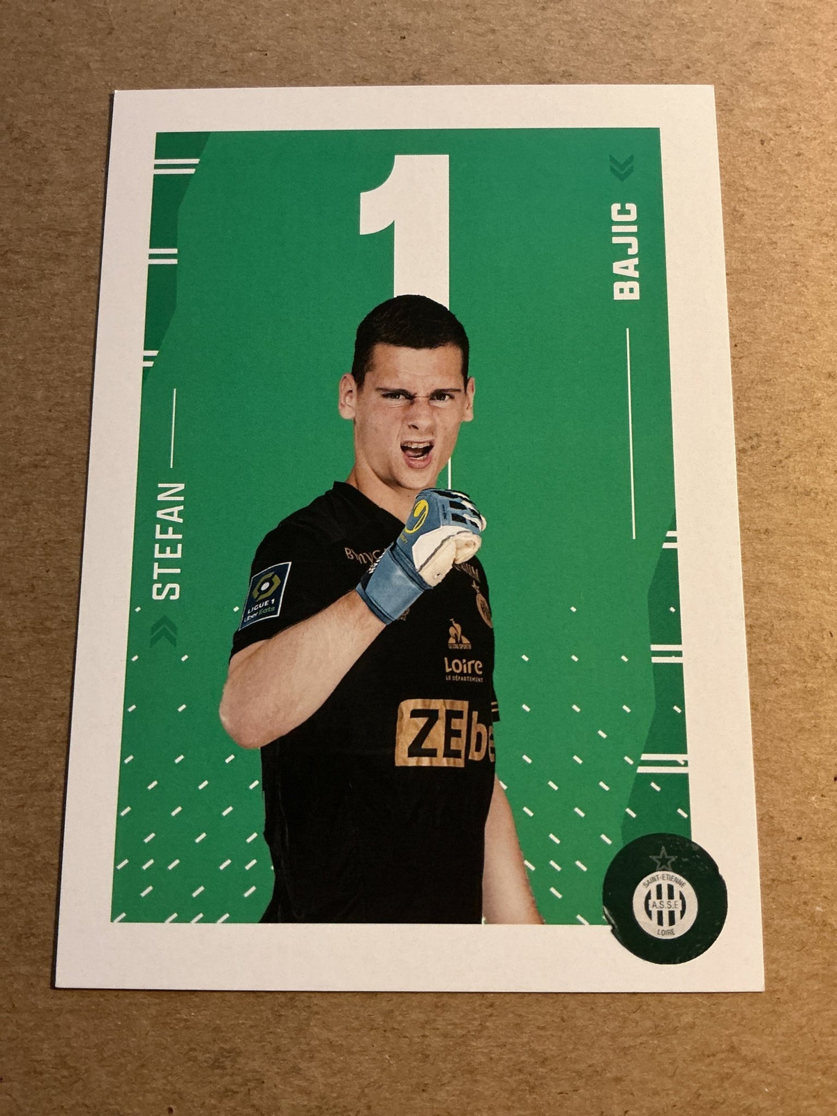 Stefan Bajic, France 🇫🇷 AS Saint-Étienne 2021/22 hand signed - Autographs-World