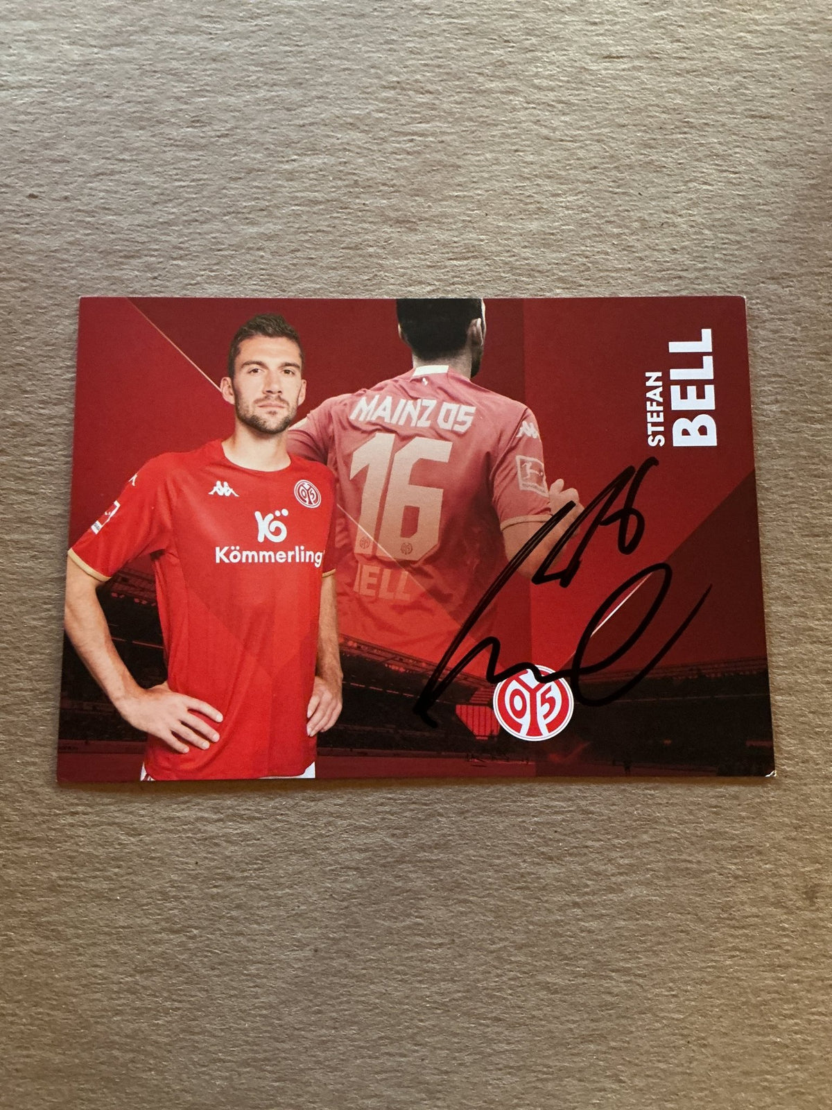Stefan Bell, Germany 🇩🇪 FSV Mainz 05 2022/23 hand signed - Autographs-World