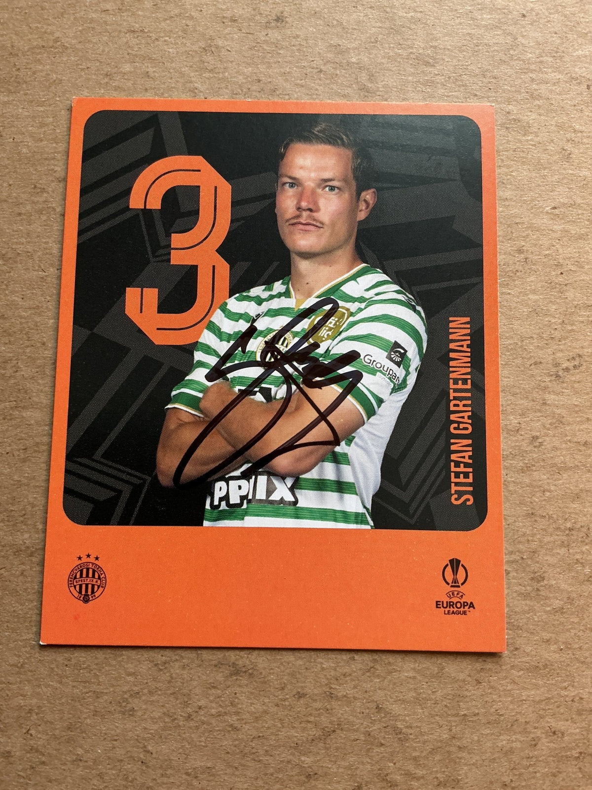 Stefan Gartenmann, Switzerland 🇨🇭 Ferencvaros 2025/26 hand signed - Autographs-World