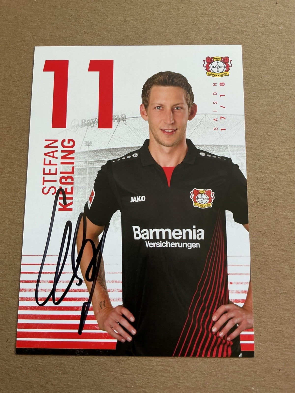 Stefan Kießling, Germany 🇩🇪 Bayer 04 Leverkusen 2017/18 hand signed - Autographs-World