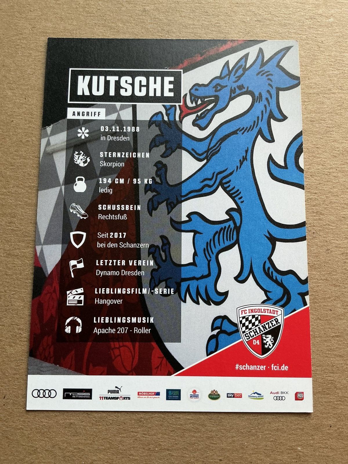 Stefan Kutschke, Germany 🇩🇪 FC Ingolstadt 04 2020/21 hand signed - Autographs-World