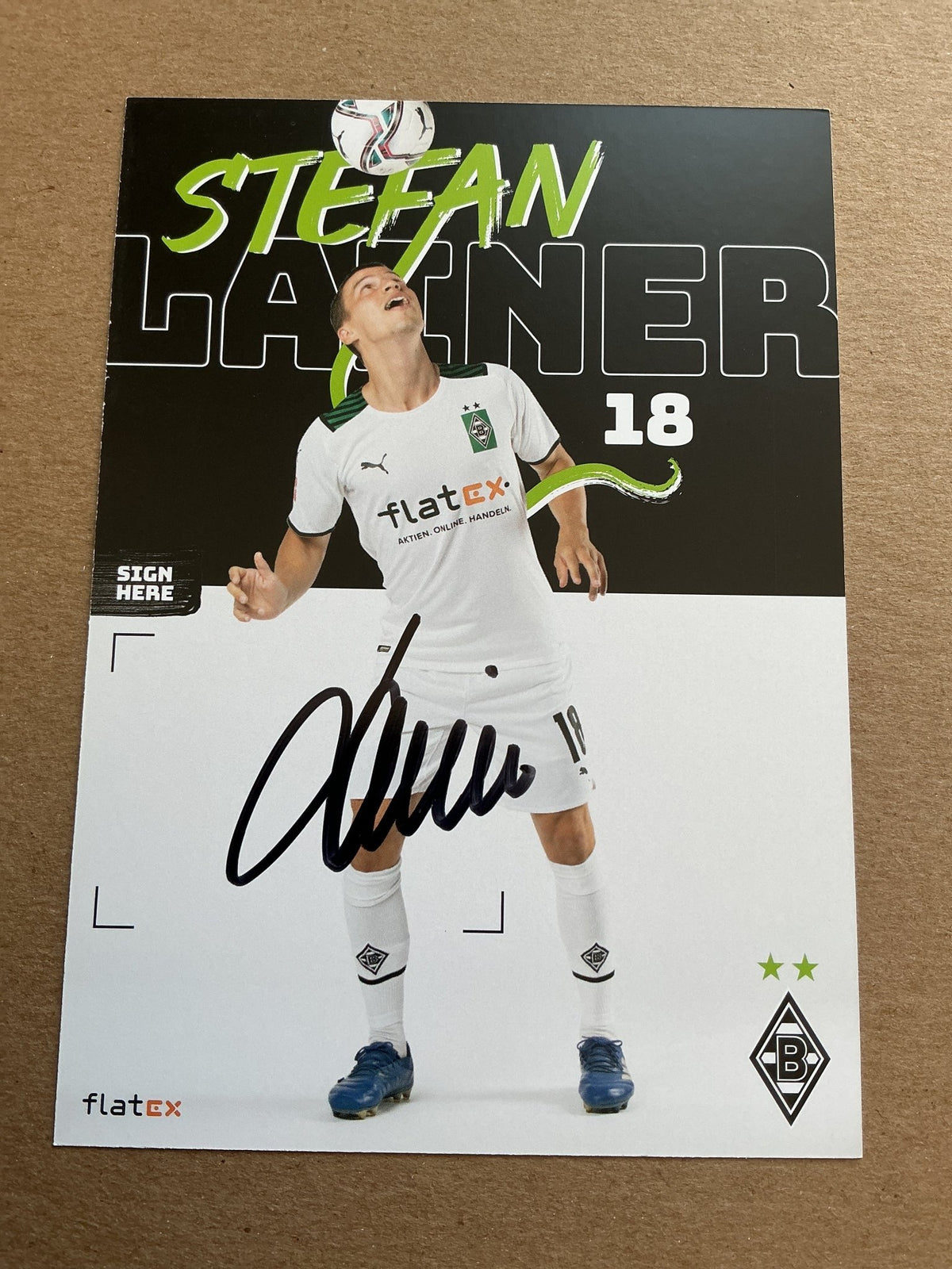 Stefan Lainer, Austria 🇦🇹 Borussia Mönchengladbach 2021/22 hand signed - Autographs-World