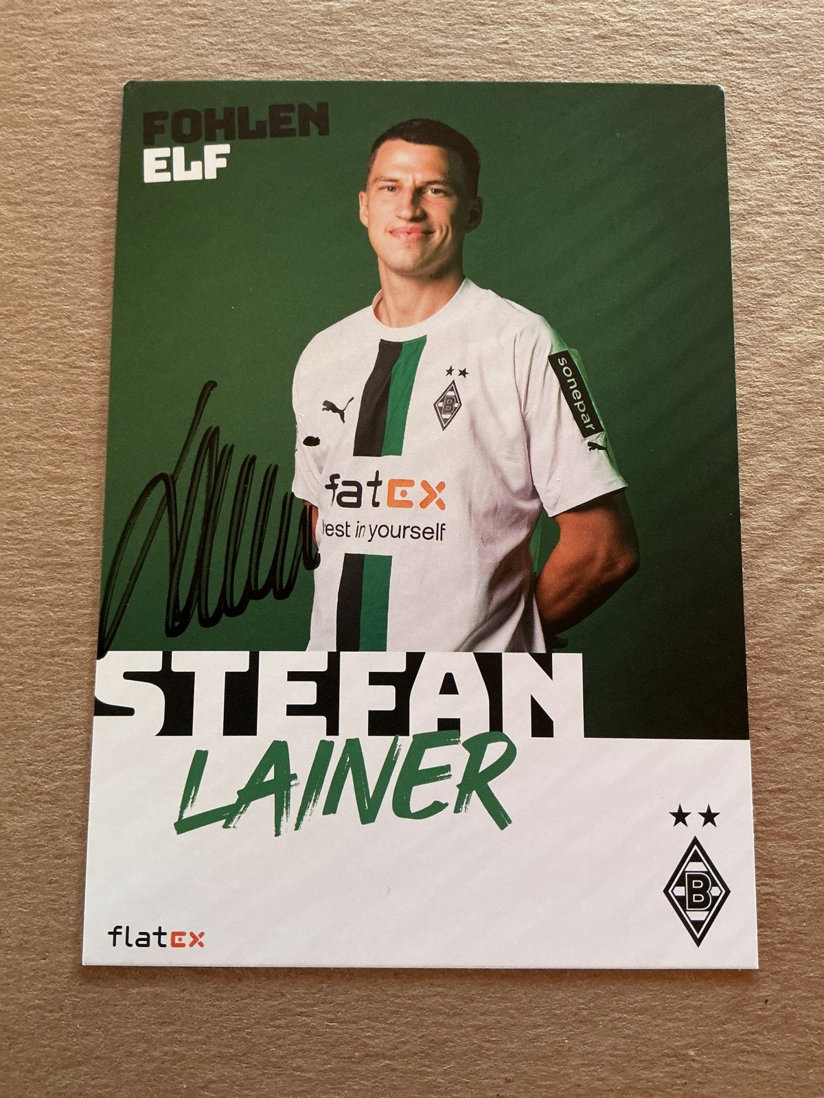 Stefan Lainer, Austria 🇦🇹 Borussia Mönchengladbach 2022/23 hand signed - Autographs-World