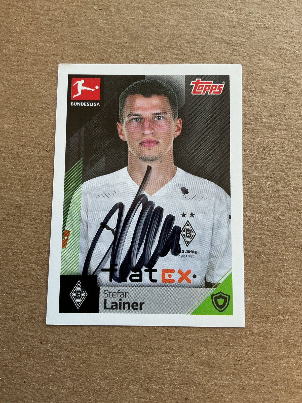 Stefan Lainer, Austria 🇦🇹 Mönchengladbach 2020/21 Topps hand signed - Autographs-World