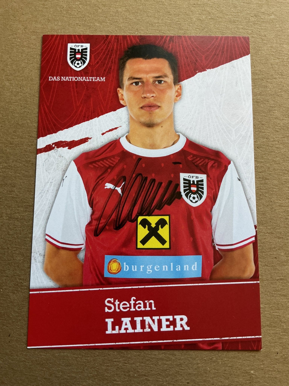 Stefan Lainer, Austria 🇦🇹 UEFA Euro Cup 2020 hand signed - Autographs-World