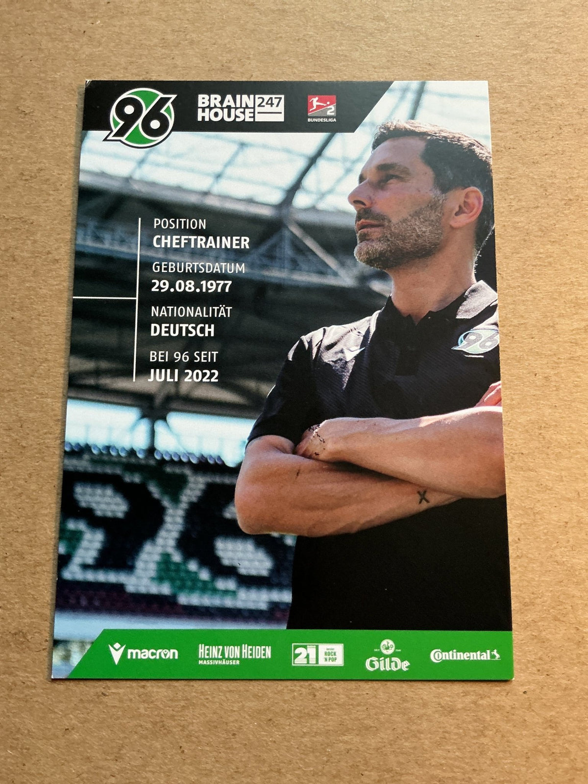 Stefan Leitl, Germany 🇩🇪 Hannover 96 2022/23 hand signed - Autographs-World