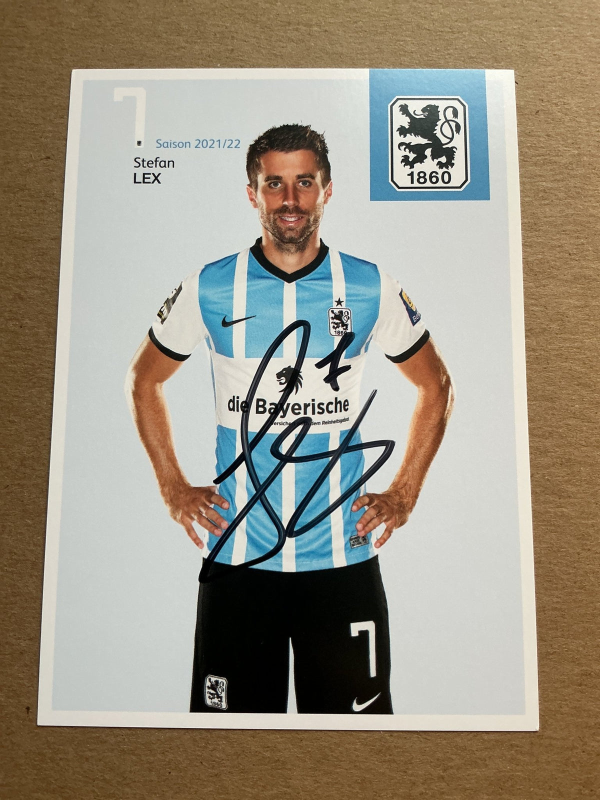 Stefan Lex, Germany 🇩🇪 TSV 1860 München 2021/22 hand signed - Autographs-World