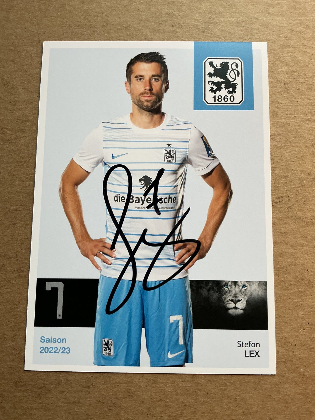 Stefan Lex, Germany 🇩🇪 TSV 1860 München 2022/23 hand signed - Autographs-World