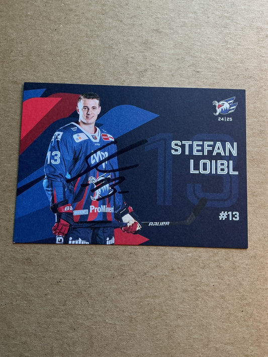 Stefan Loibl, Germany 🇩🇪 Adler Mannheim 2024/25 hand signed - Autographs-World
