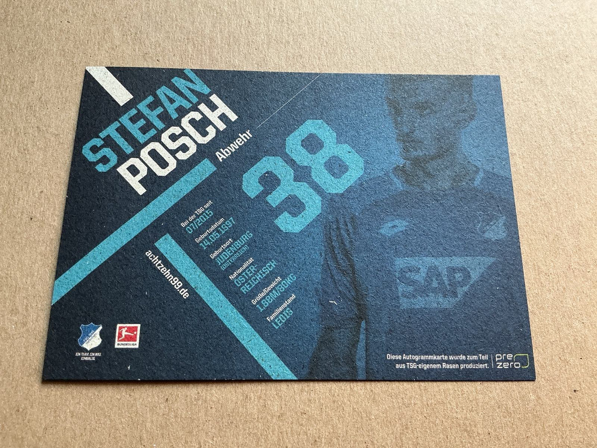 Stefan Posch, Austria 🇦🇹 TSG 1899 Hoffenheim 2018/19 hand signed - Autographs-World