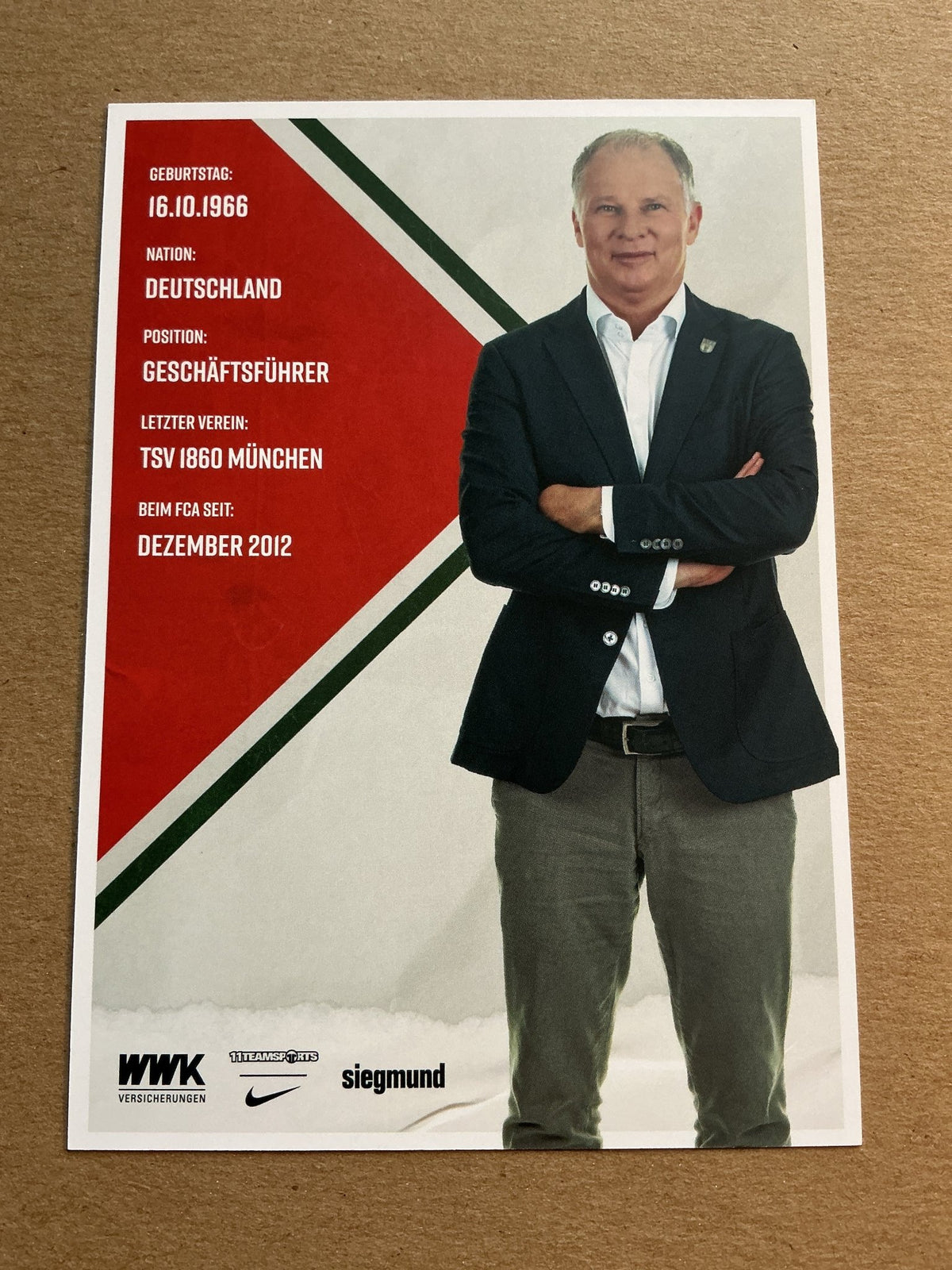 Stefan Reuter, Germany 🇩🇪 FC Augsburg 2021/22 hand signed - Autographs-World