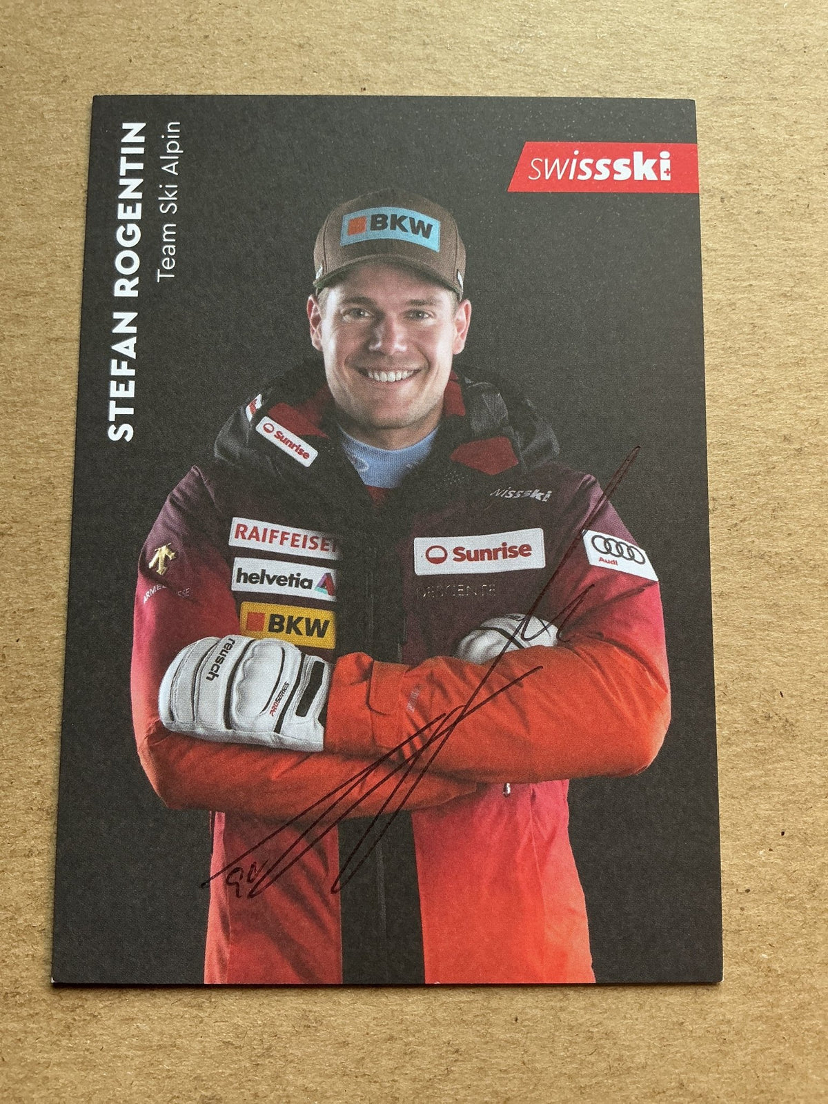 Stefan Rogentin, Switzerland 🇨🇭Alpine 2023/24 hand signed - Autographs-World