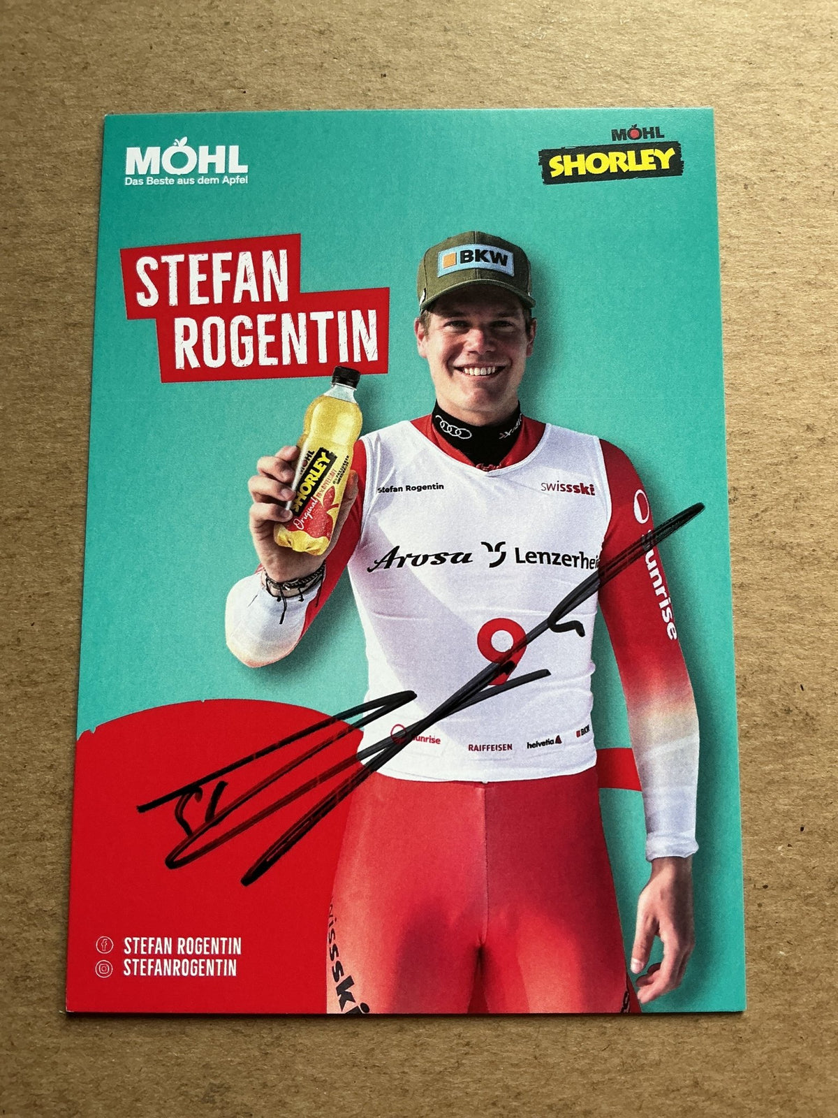 Stefan Rogentin, Switzerland 🇨🇭Alpine 2023/24 hand signed - Autographs-World