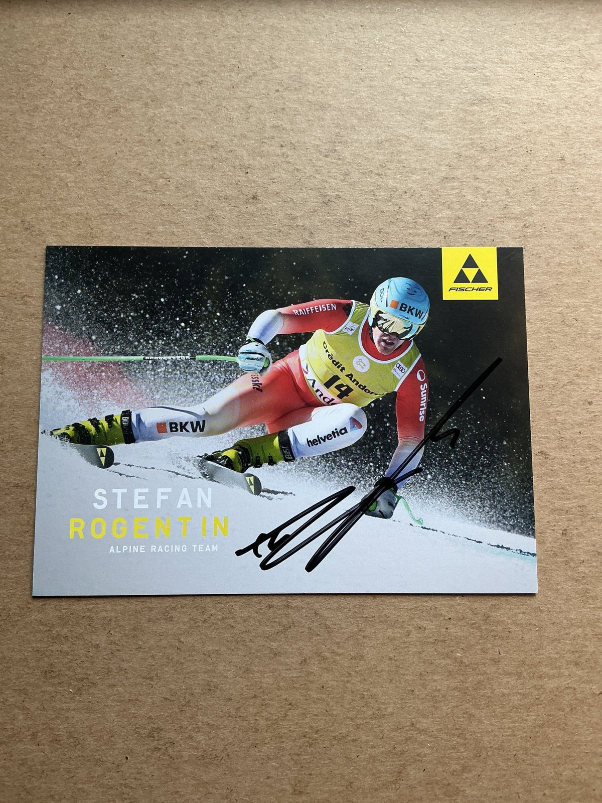 Stefan Rogentin, Switzerland 🇨🇭Alpine 2023/24 hand signed - Autographs-World