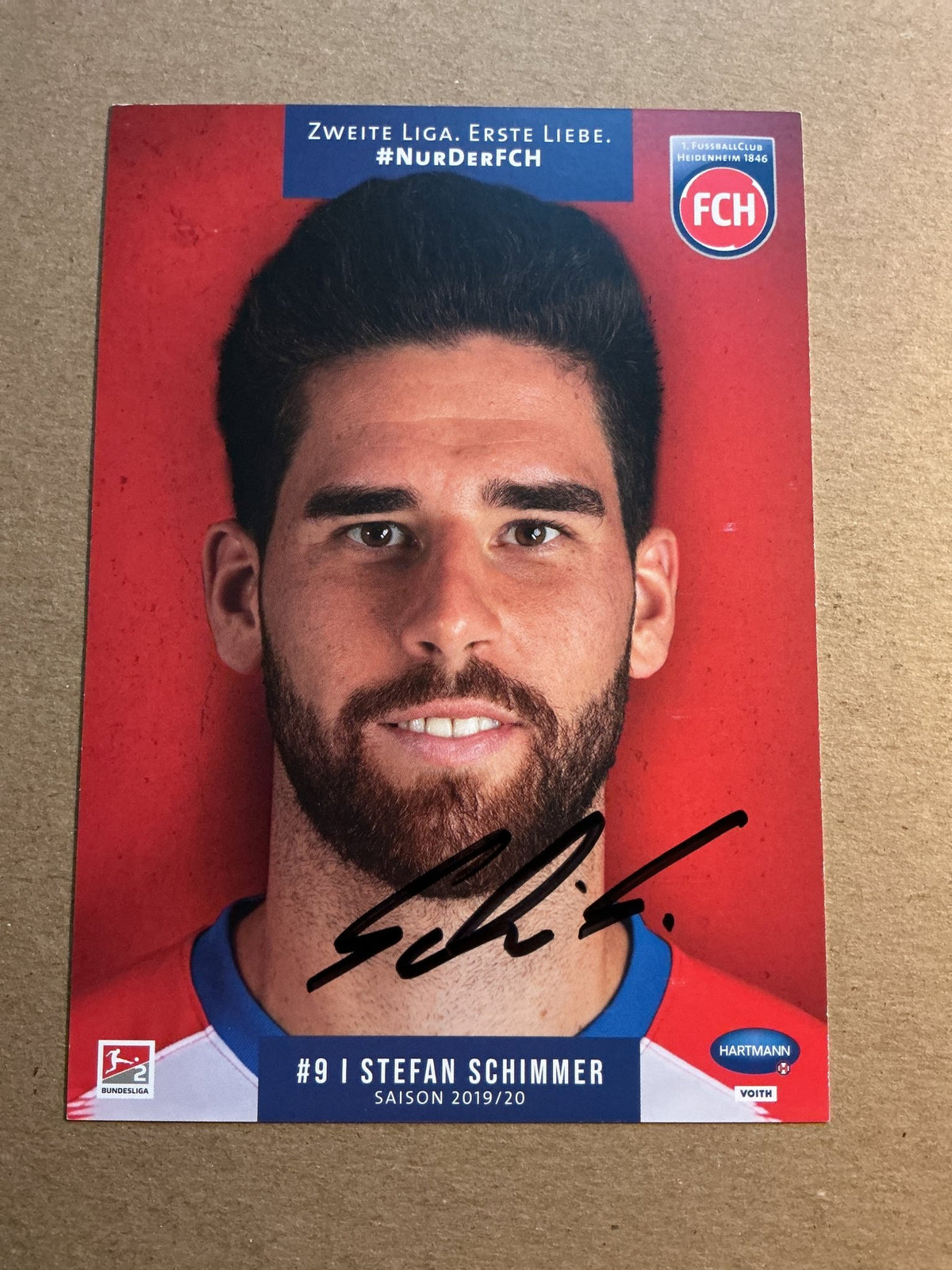 Stefan Schimmer, Germany 🇩🇪 1.FC Heidenheim 2019/20 hand signed - Autographs-World