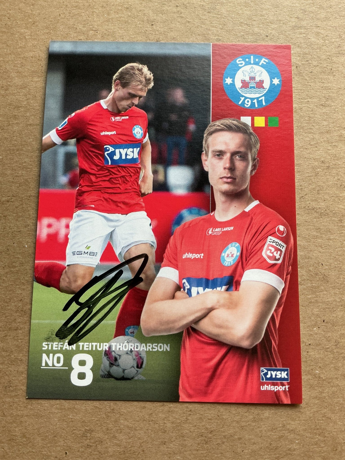 Stefan Thordarson, Iceland 🇮🇸 Silkeborg IF 2022/23 hand signed - Autographs-World
