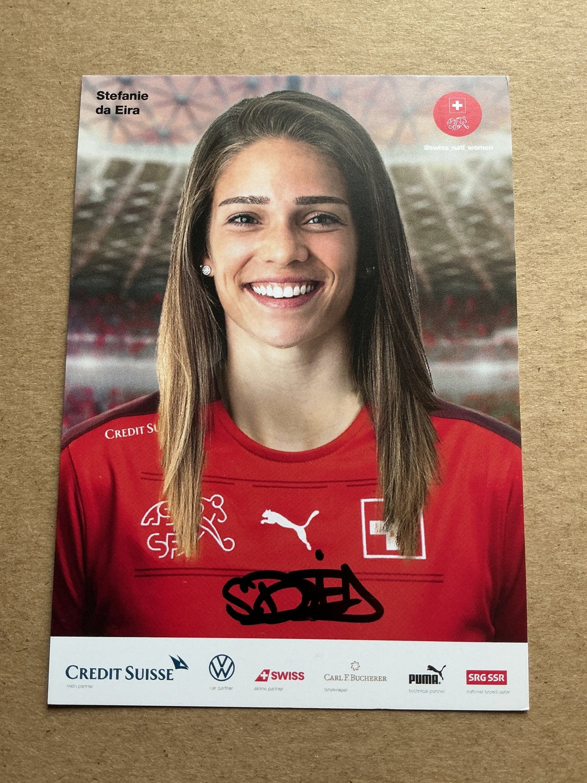 Stefanie da Eira, Switzerland 🇨🇭 UEFA Women’s Euro 2022 hand signed - Autographs-World