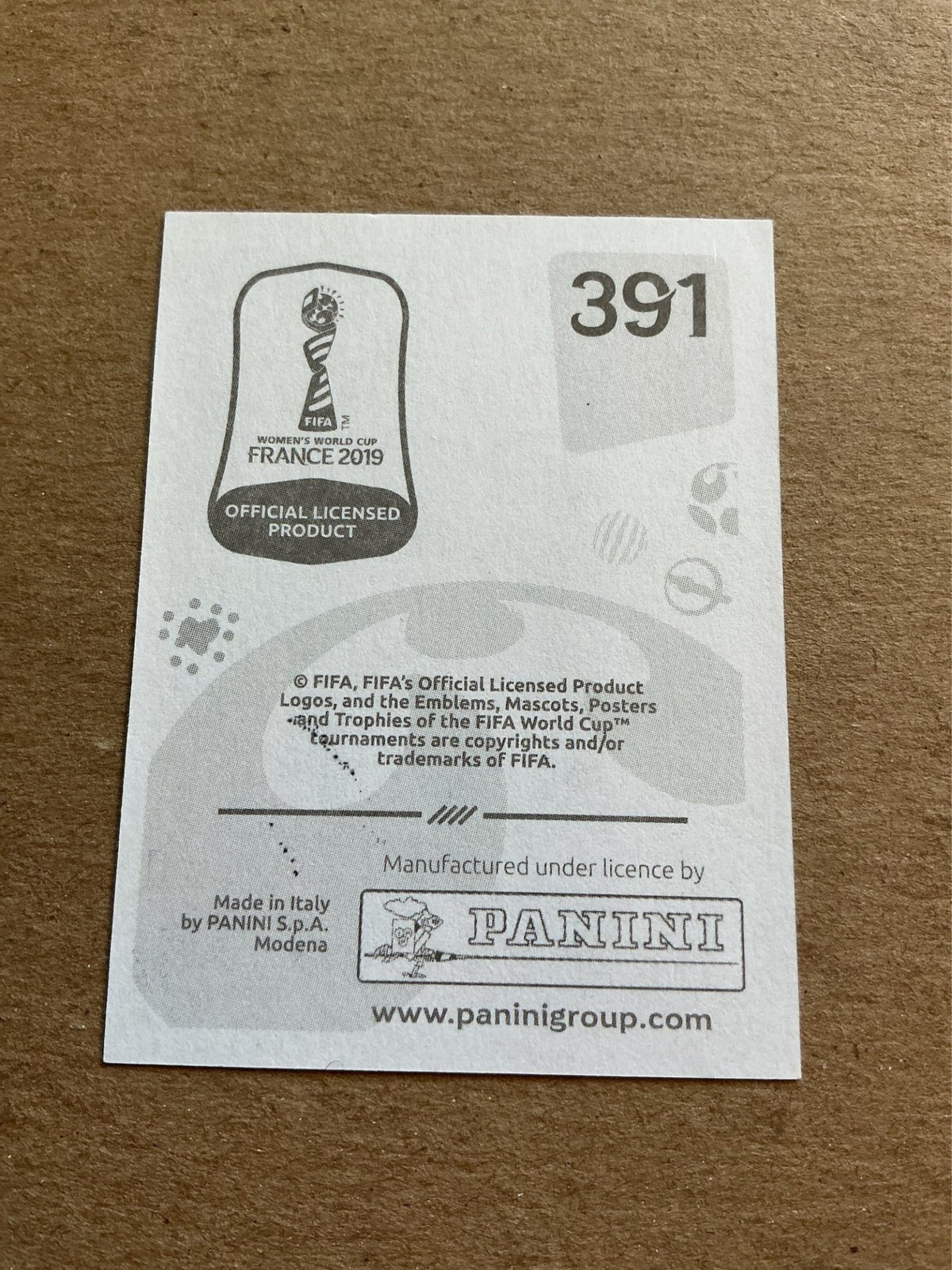 Stefanie van der Gragt, Netherlands 🇳🇱 FIFA Women’s World Cup 2019 Panini hand signed - Autographs-World