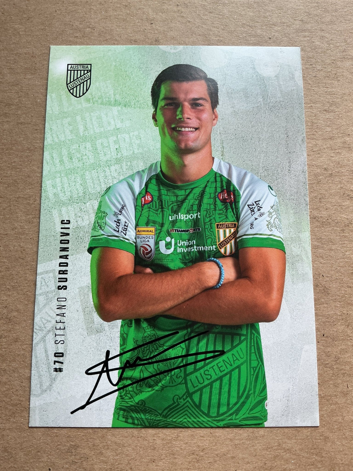 Stefano Surdanovic, Austria 🇦🇹 SC Austria Lustenau 2023/24 hand signed - Autographs-World