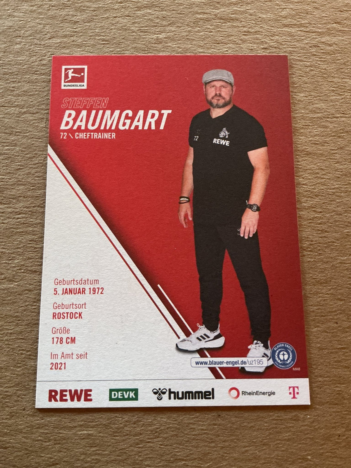 Steffen Baumgart, Germany 🇩🇪 1.FC Köln 2022/23 hand signed - Autographs-World
