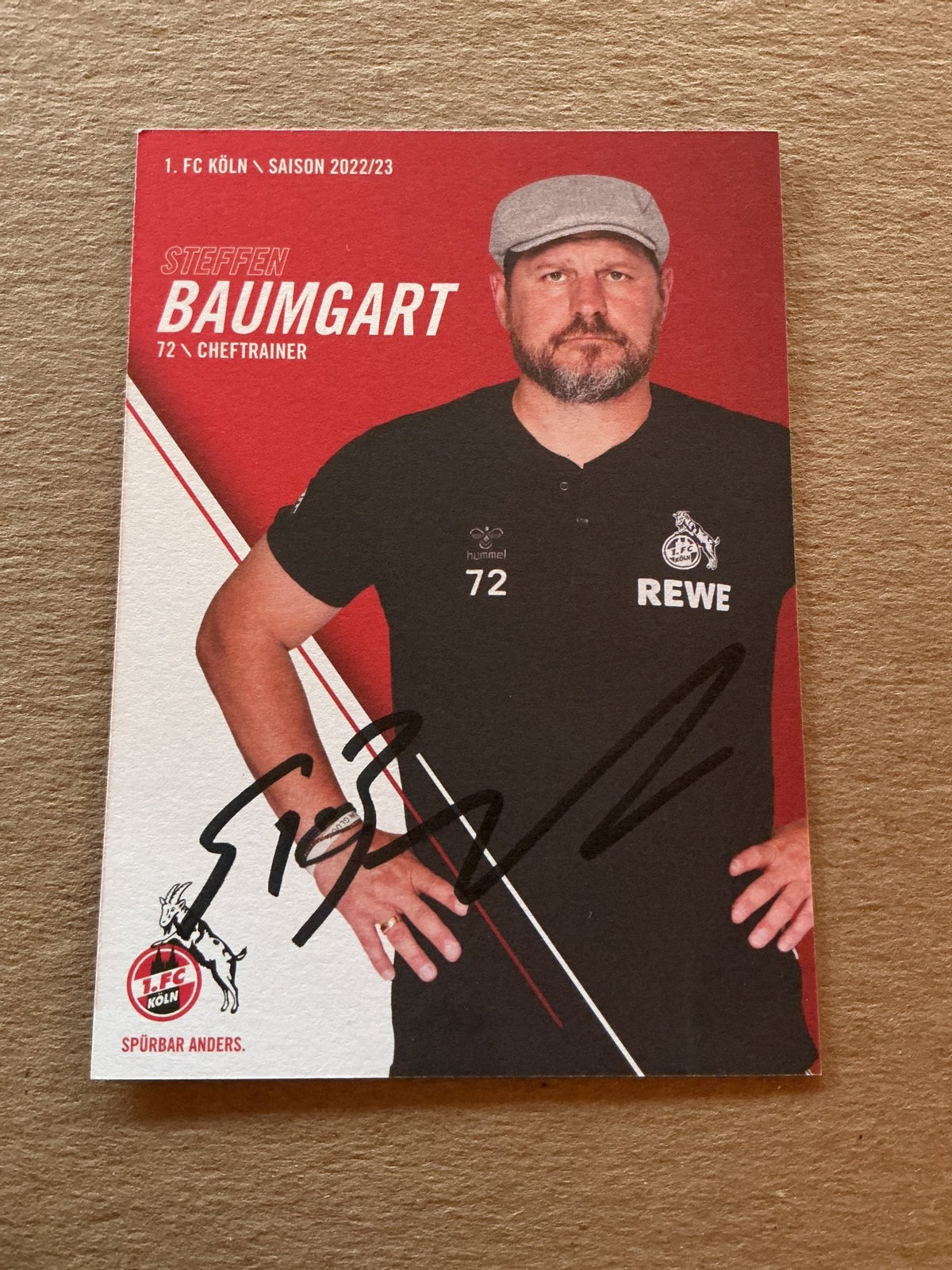 Steffen Baumgart, Germany 🇩🇪 1.FC Köln 2022/23 hand signed - Autographs-World