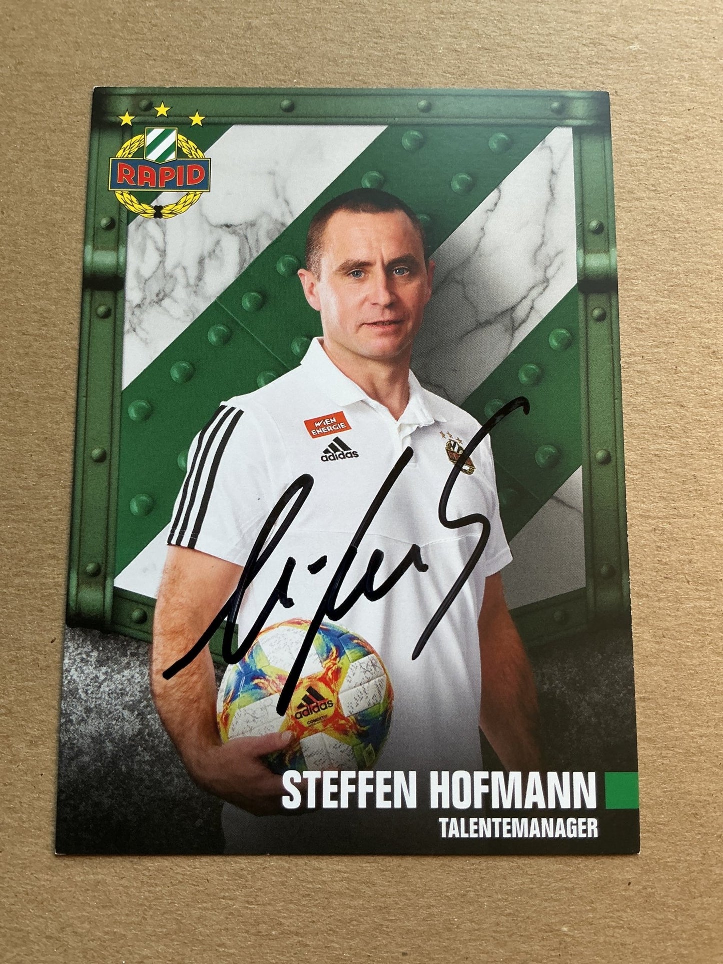 Steffen Hofmann, Germany 🇩🇪 Rapid Wien 2019/20 hand signed - Autographs-World