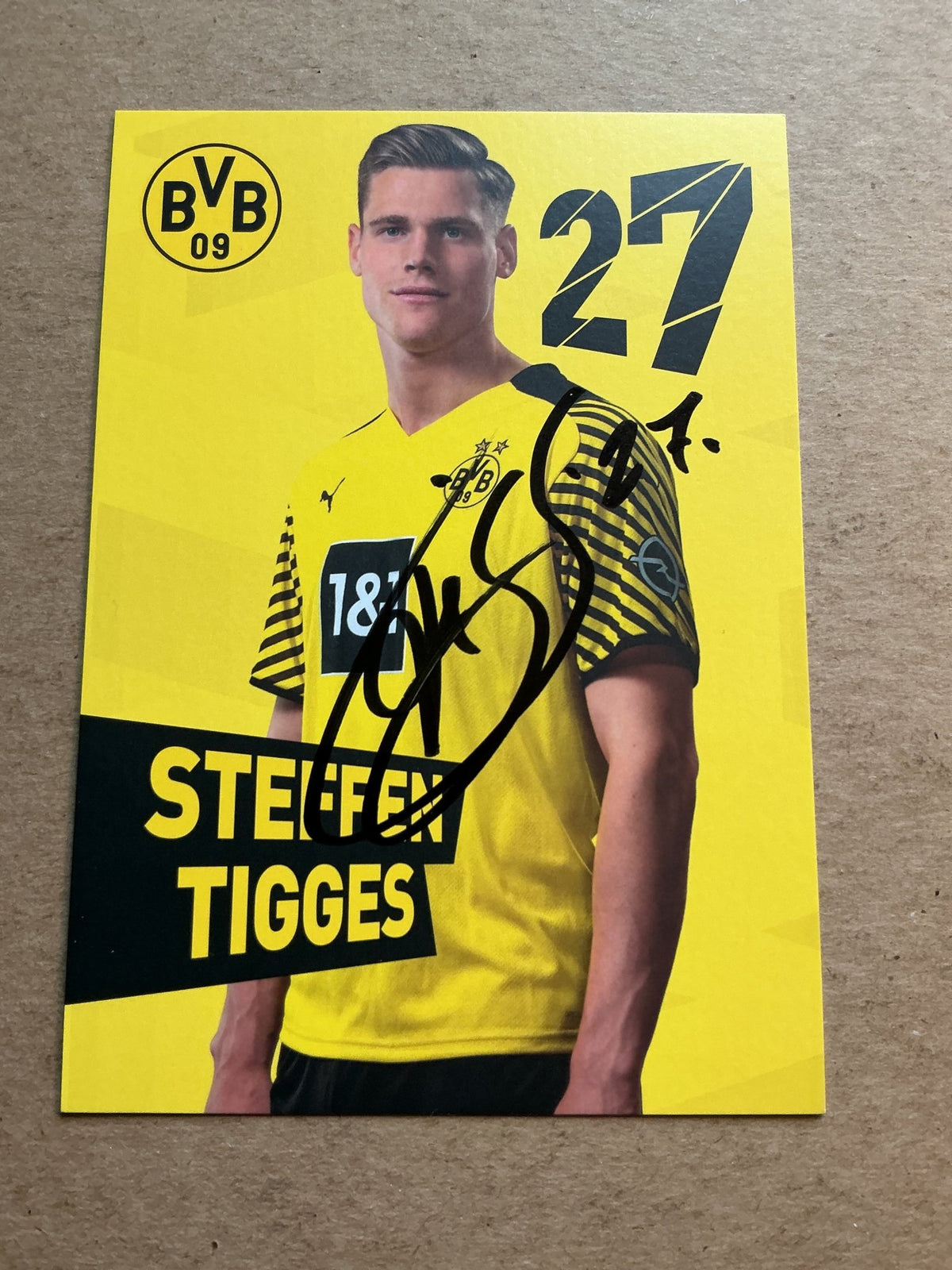 Steffen Tigges, Germany 🇩🇪 Borussia Dortmund 2021/22 hand signed - Autographs-World