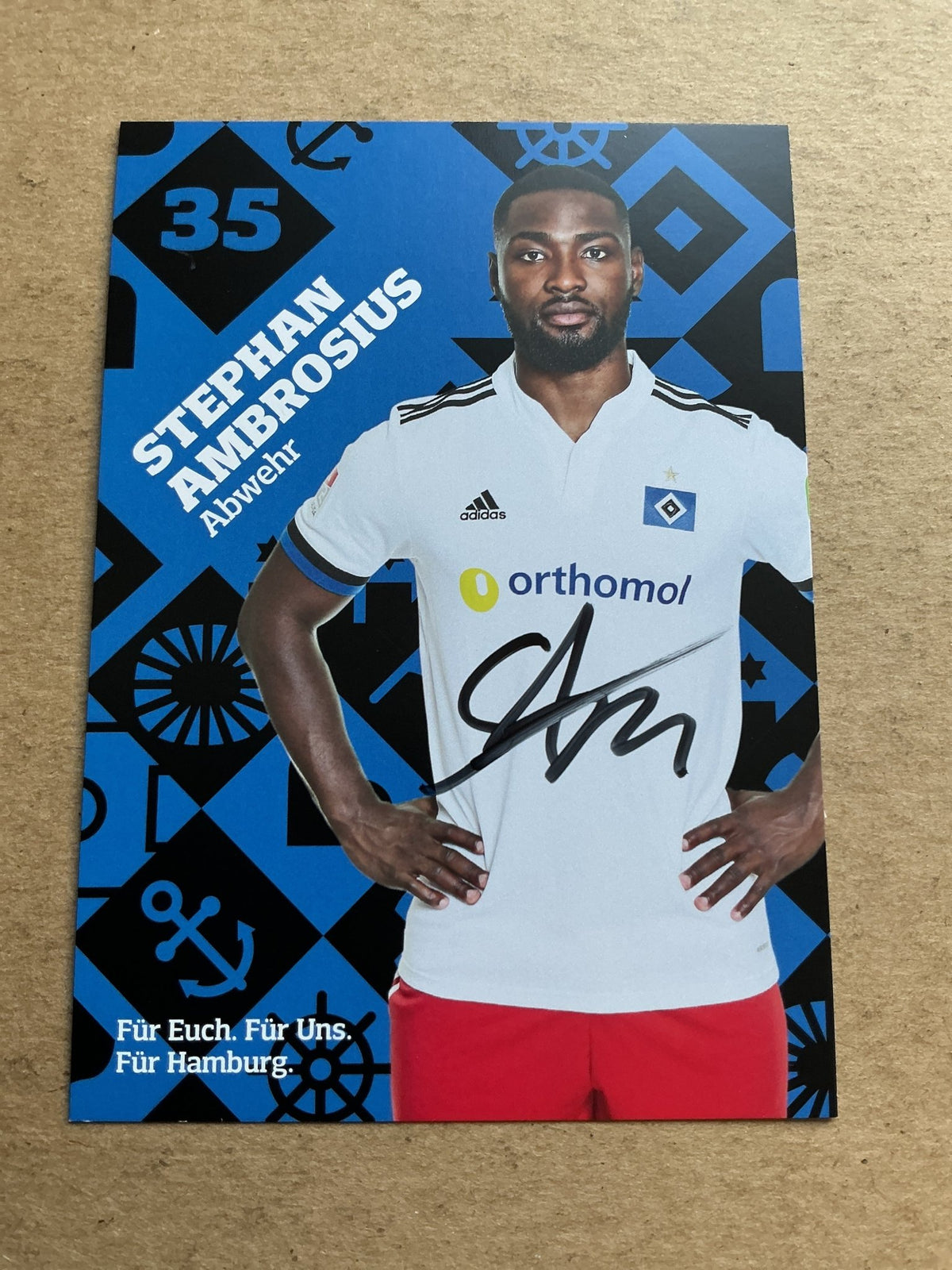 Stephan Ambrosius, Germany 🇩🇪 Hamburger SV 2021/22 hand signed - Autographs-World